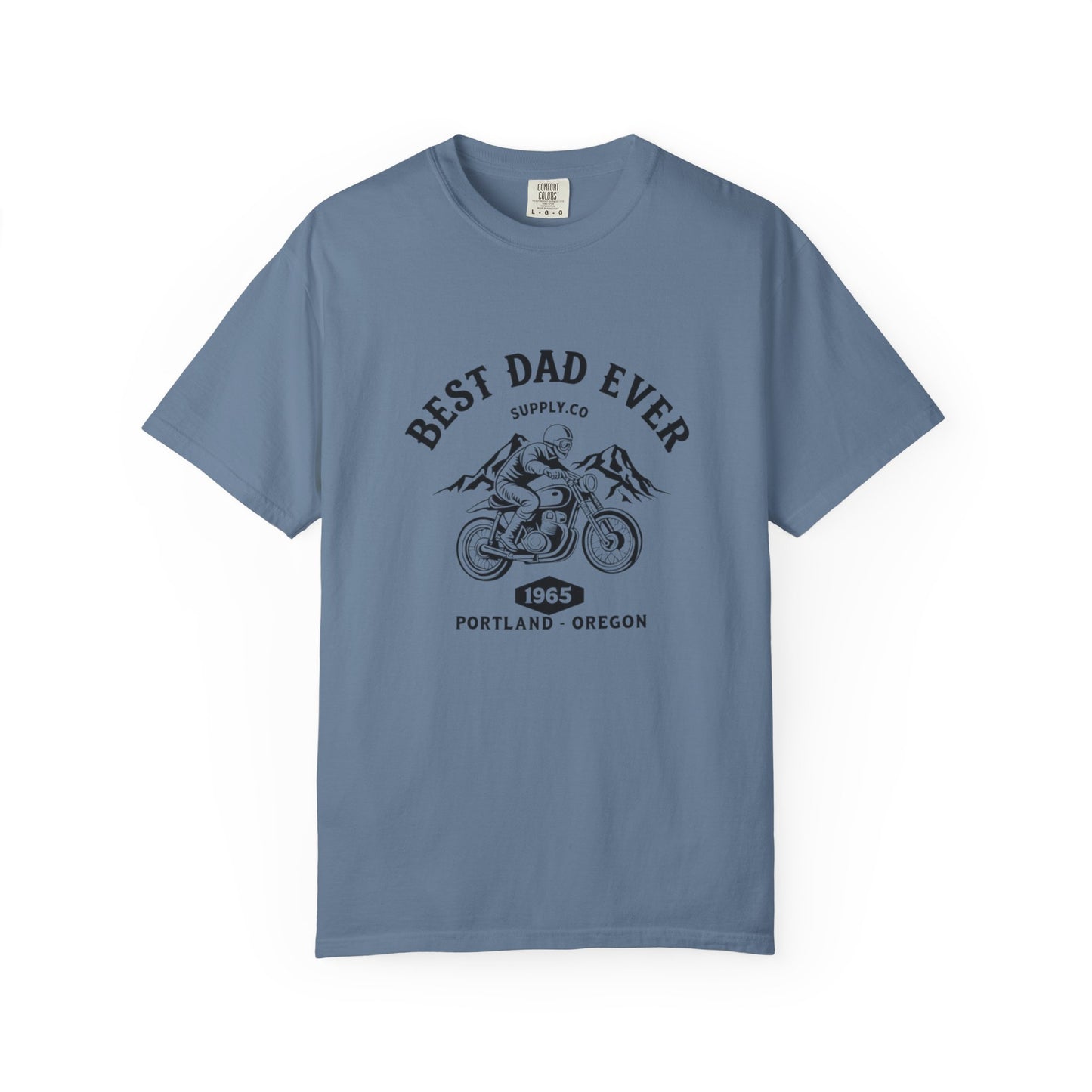 Best Dad Ever T-Shirt, Comfortable Unisex Gift for Father's Day, Family Celebrations, Soft Cotton Tee, Motorcycle Dad Shirt, Father's Day