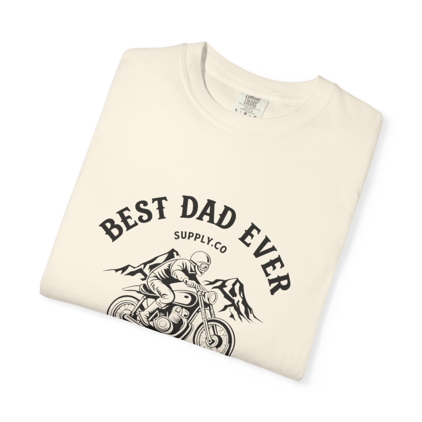 Best Dad Ever T-Shirt, Comfortable Unisex Gift for Father's Day, Family Celebrations, Soft Cotton Tee, Motorcycle Dad Shirt, Father's Day