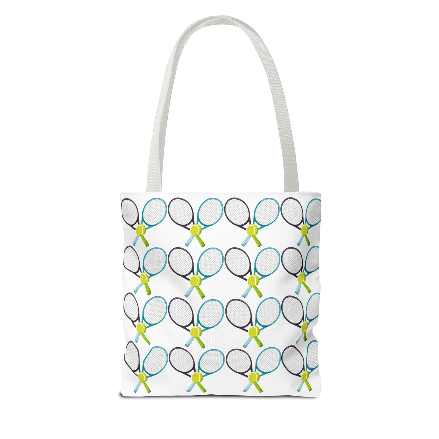 Tennis Racket Print Tote Bag - Ideal for Sports Lovers & Active Lifestyle