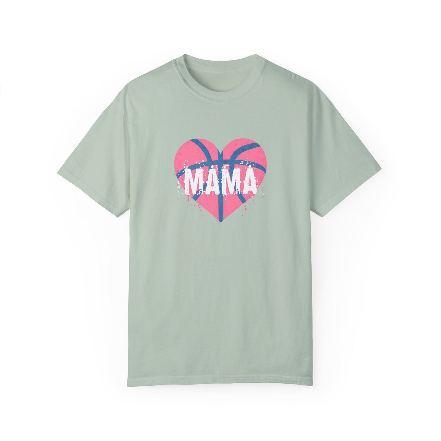 Mama Basketball Heart T-Shirt, Gift for Moms, Unisex Casual Wear, Sports Fan Apparel, Birthday Present for Mothers