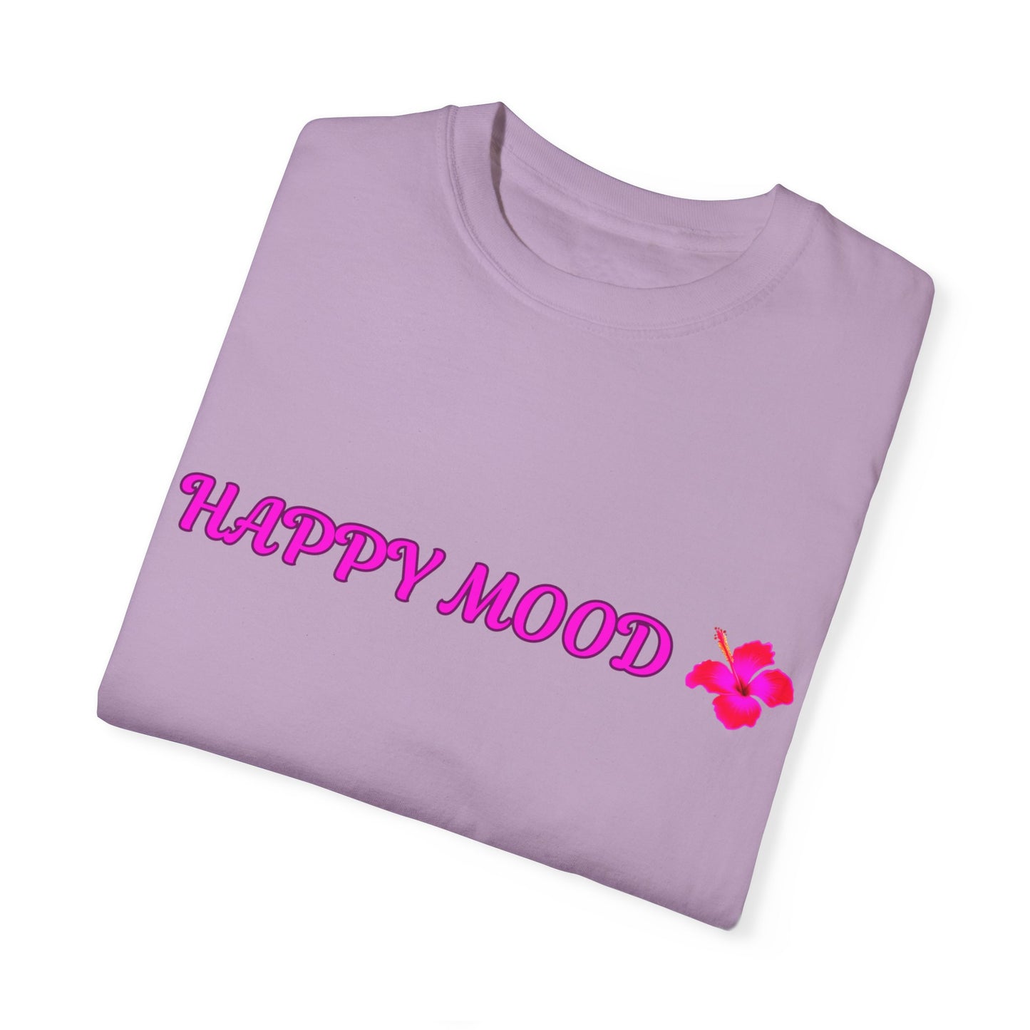 Happy Mood Floral Unisex T-Shirt | Summer Vibes Tee, Cute Gift for Friends, Vacation Style, Positive Energy Shirt