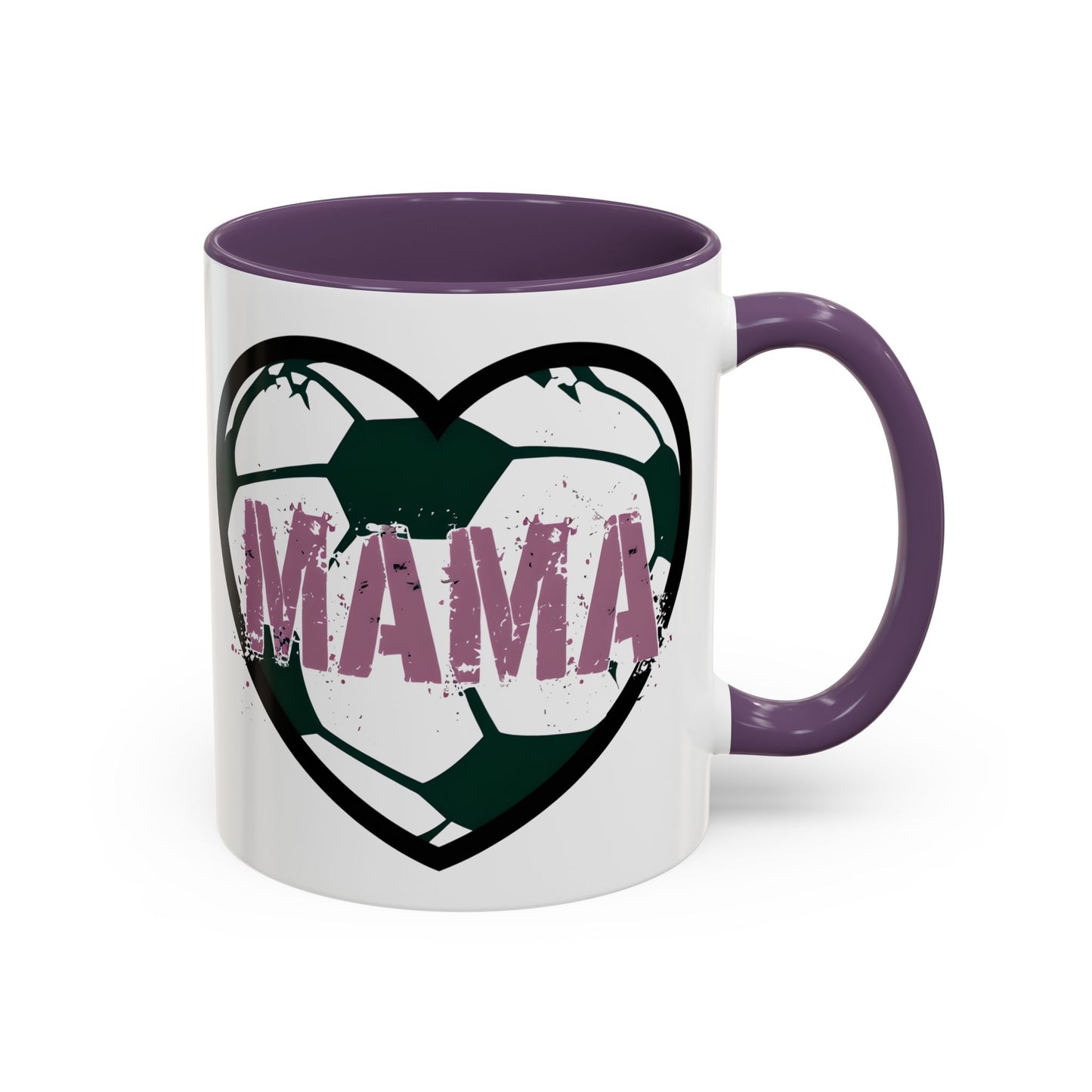 Heartfelt Mama Coffee Mug, Soccer Lover Gift, Mother's Day Mug, Birthday Present, Home Decor Accent Mug