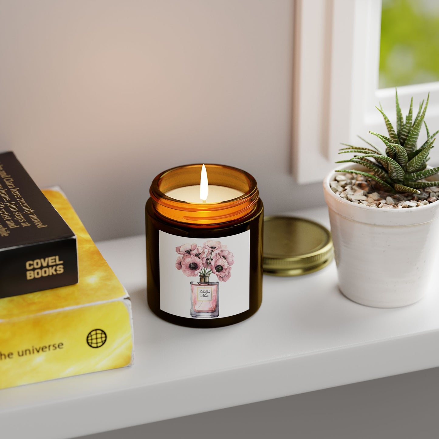 Happy Mother's day Scented Candle - Coconut Apricot Wax (4oz, 9oz)