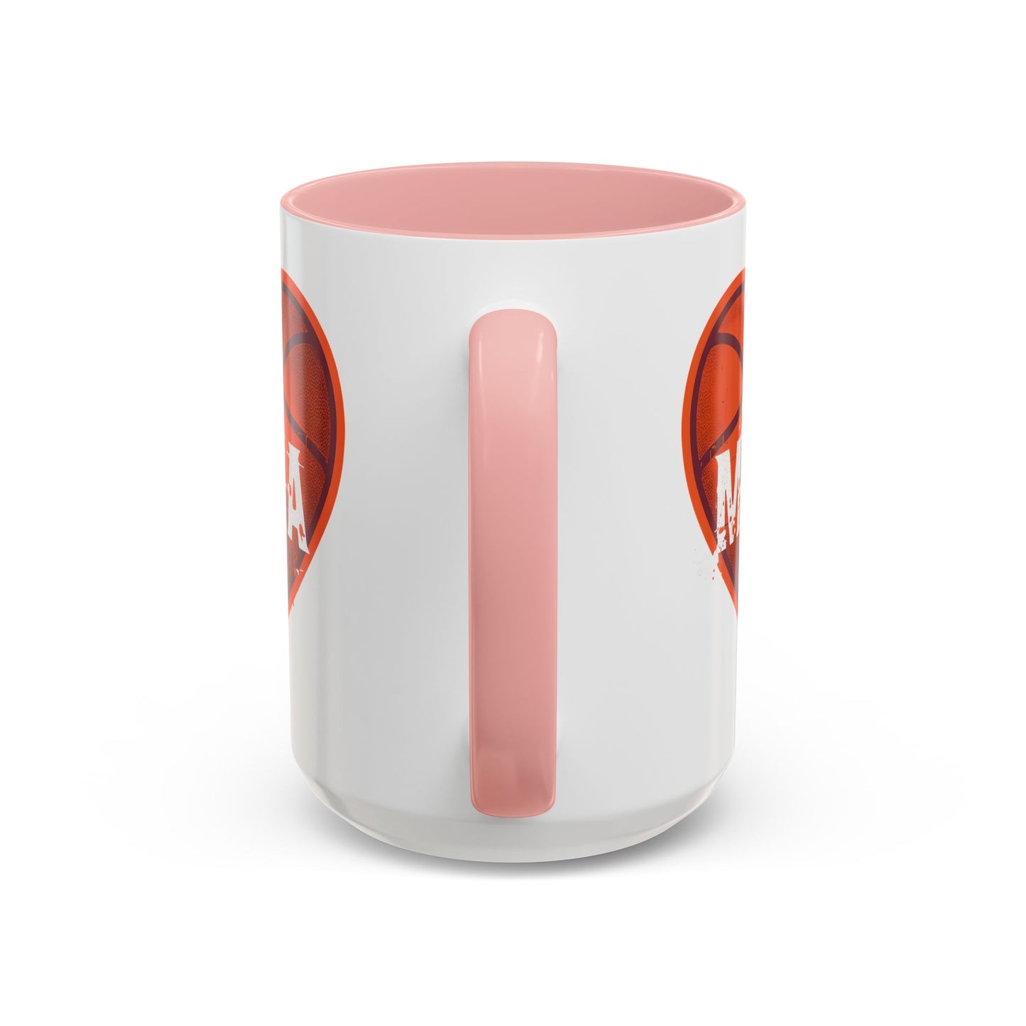 Basketball Mama Coffee Mug | Gift for Sports Moms, Basketball Lovers, Mother's Day, Personalized Mug, Heart Design