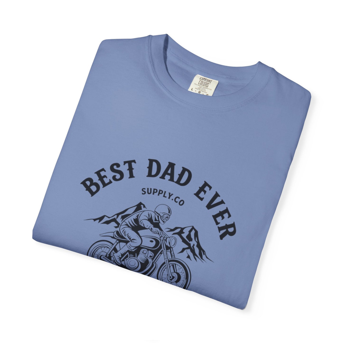 Best Dad Ever T-Shirt, Comfortable Unisex Gift for Father's Day, Family Celebrations, Soft Cotton Tee, Motorcycle Dad Shirt, Father's Day