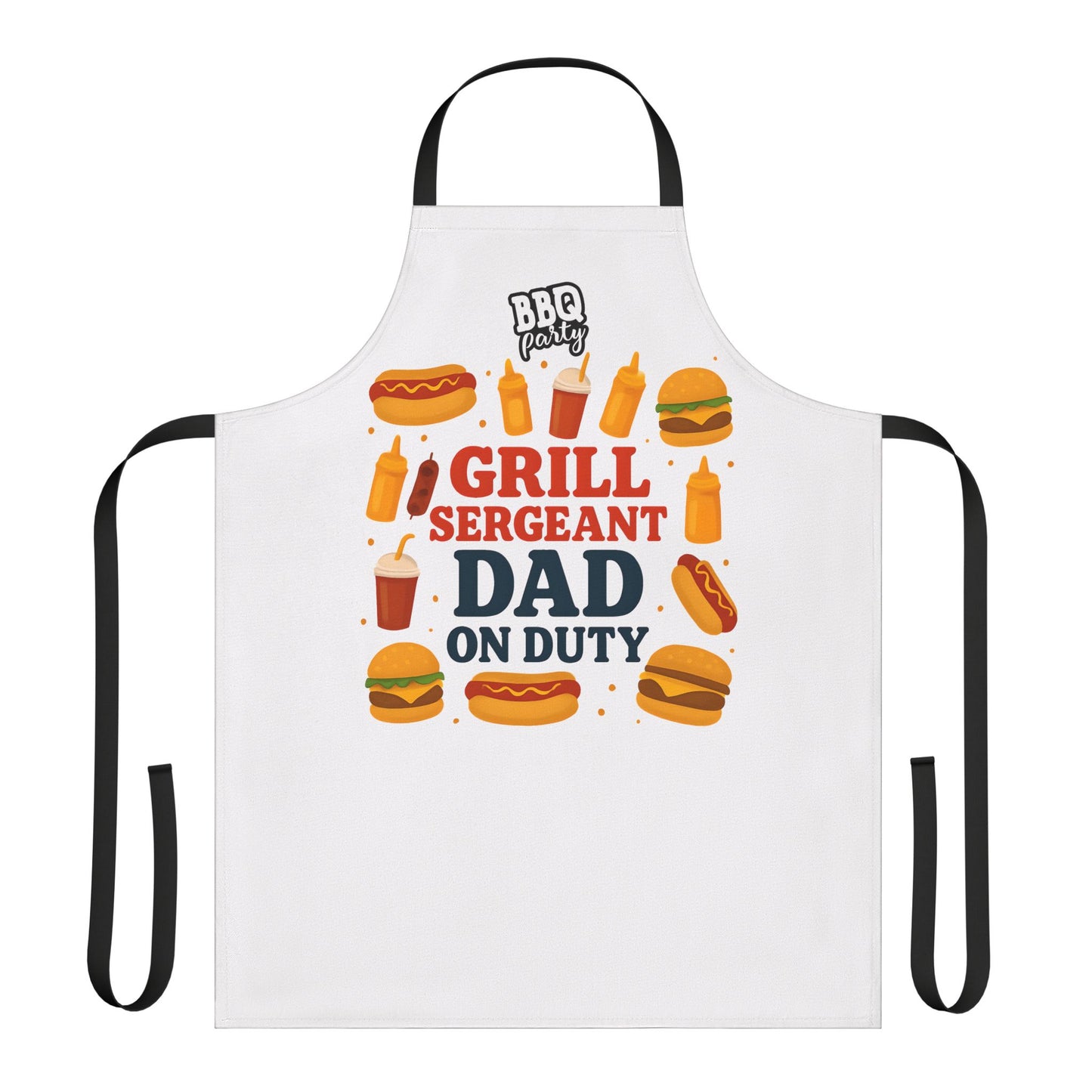 Grill Sergeant Apron, BBQ Gift for Dad, Father's Day, Cookout Essential, Unique Kitchenware, Outdoor Cooking Attire
