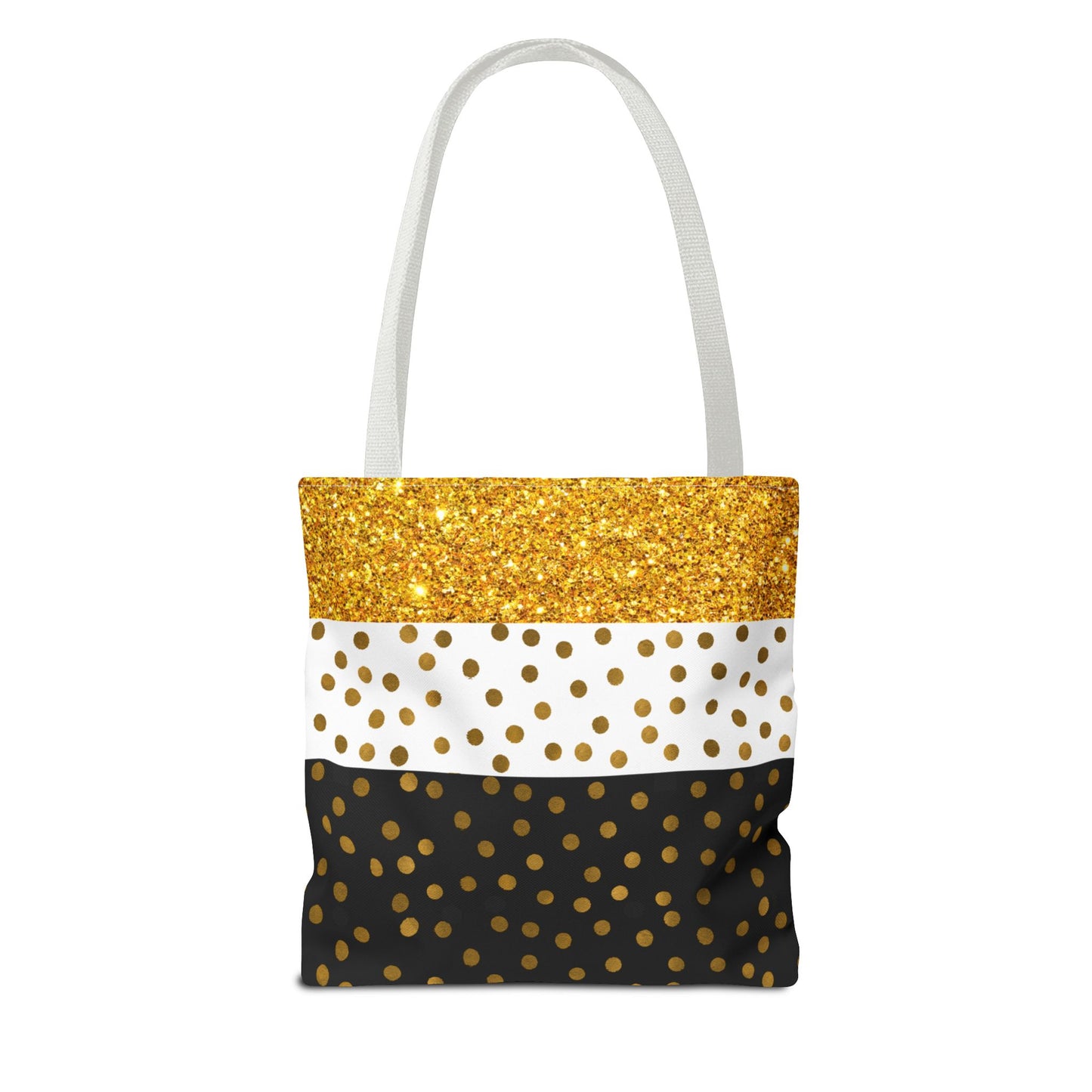 Gold and Black Tote Bag - Elegant and Stylish Carry-All Accessory, Fashionable Shoulder Bag, Trendy Shopping Tote, Chic Grocery Bag,