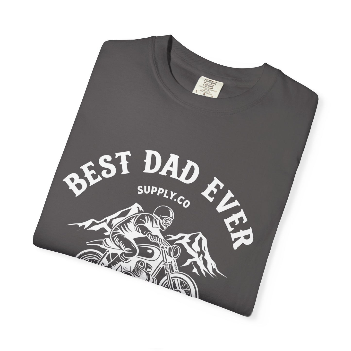 Best Dad Ever T-Shirt, Comfortable Unisex Gift for Father's Day, Family Celebrations, Soft Cotton Tee, Motorcycle Dad Shirt, Father's Day