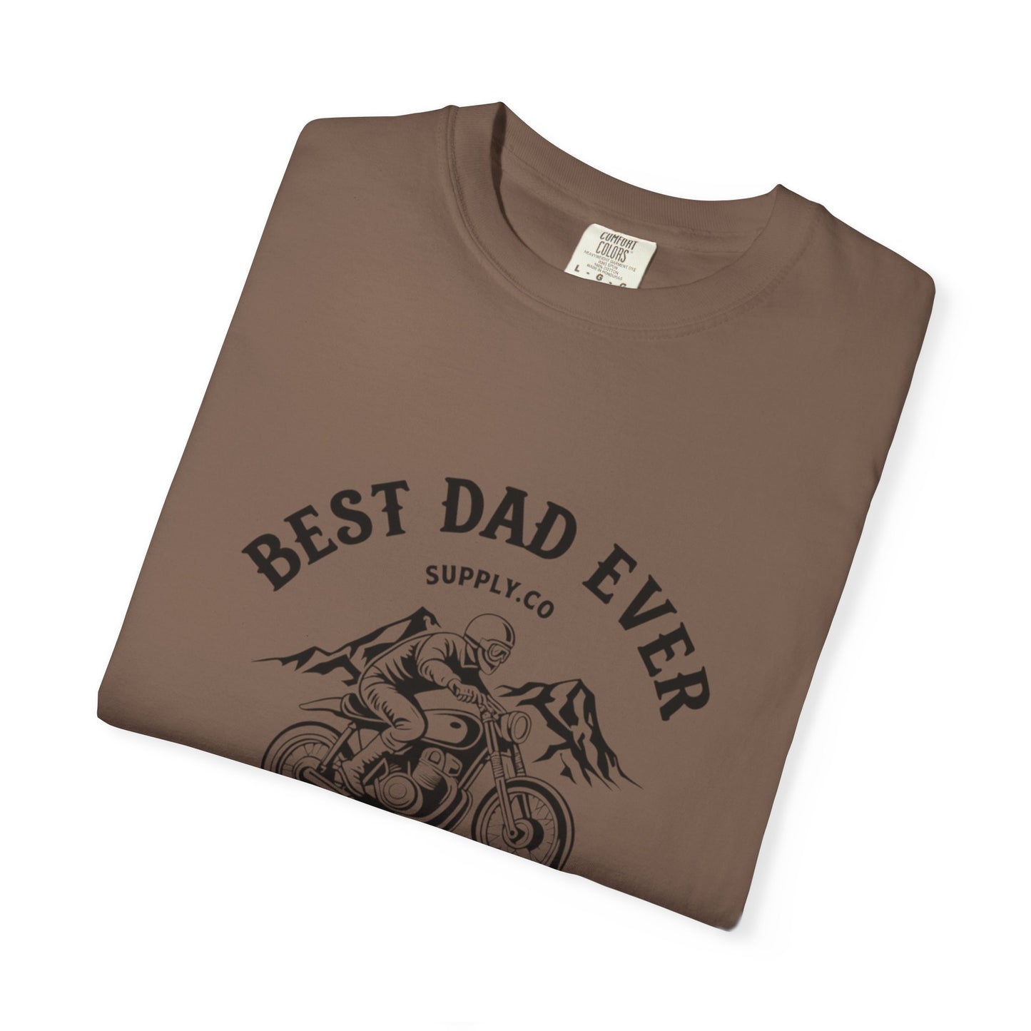 Best Dad Ever T-Shirt, Comfortable Unisex Gift for Father's Day, Family Celebrations, Soft Cotton Tee, Motorcycle Dad Shirt, Father's Day