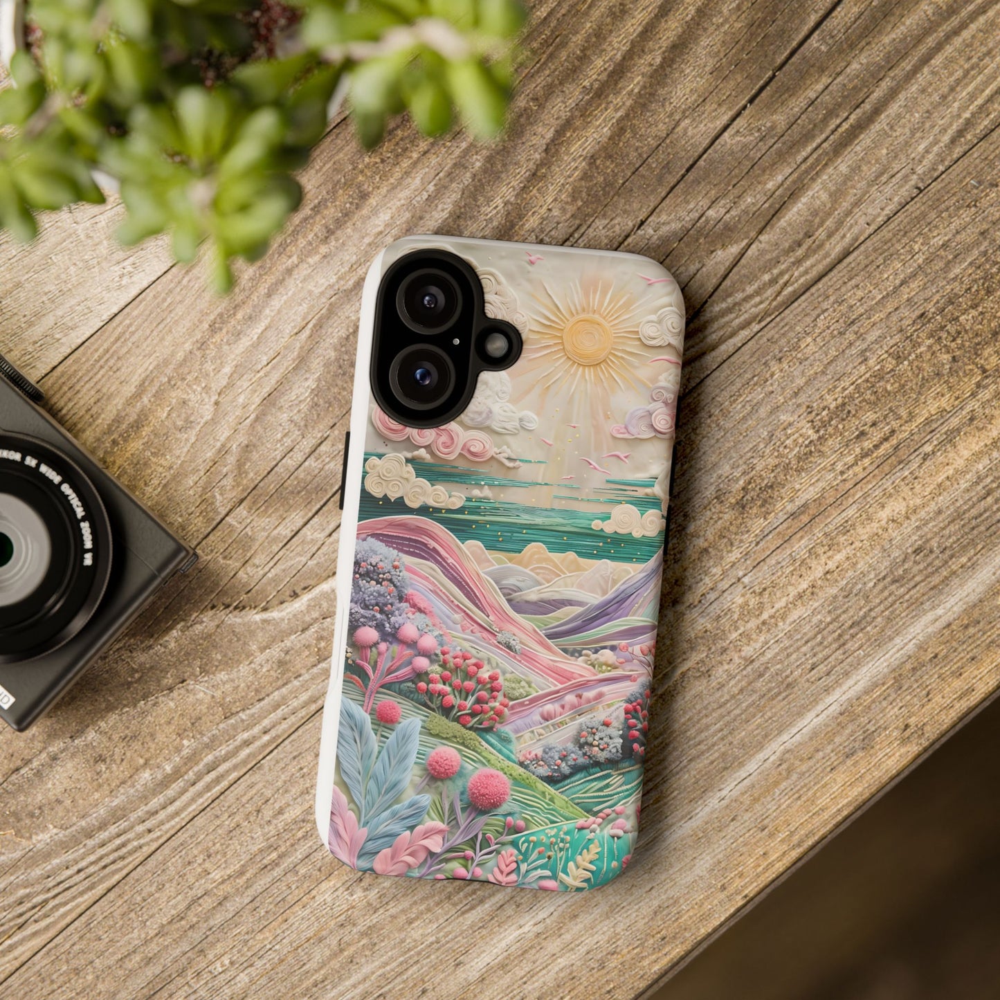 Nature-Inspired Phone Case with Scenic Landscape Design