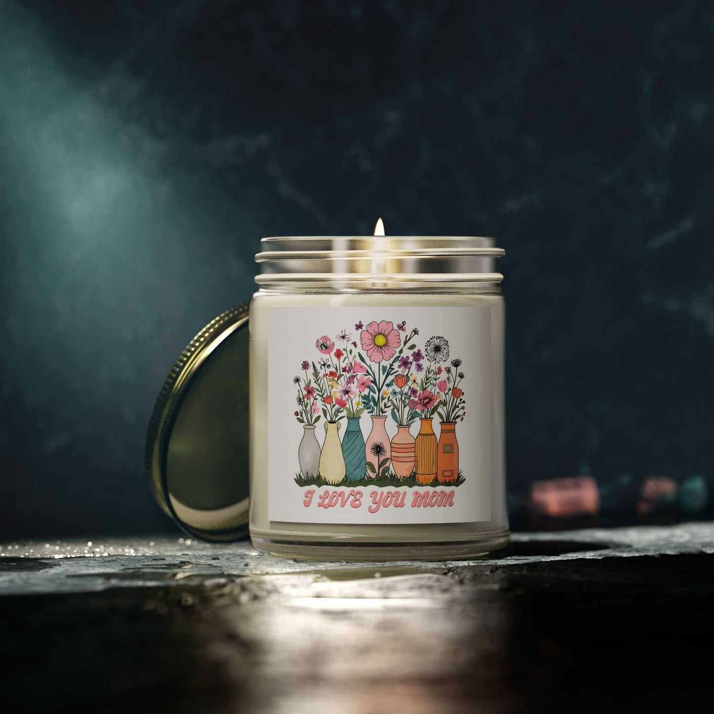 Floral Scented Candle, Perfect Gift for Mom, Relaxing Home Decor, Aromatherapy, Mother's Day, Birthday, Home Fragrance