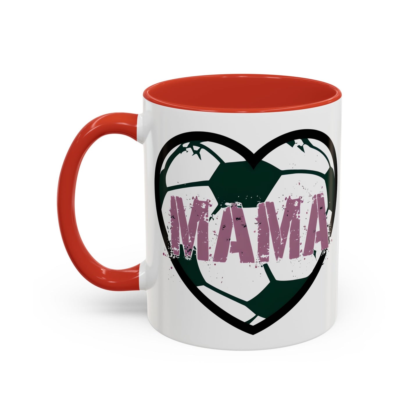 Heartfelt Mama Coffee Mug, Soccer Lover Gift, Mother's Day Mug, Birthday Present, Home Decor Accent Mug