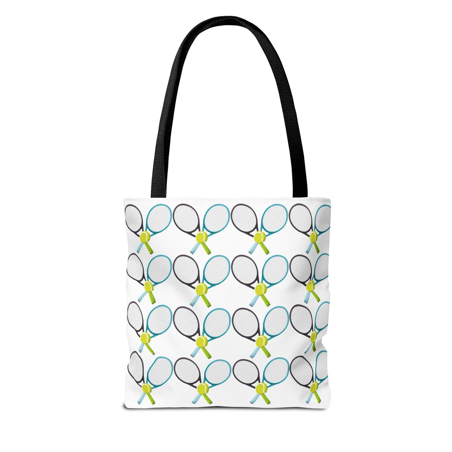Tennis Racket Print Tote Bag - Ideal for Sports Lovers & Active Lifestyle