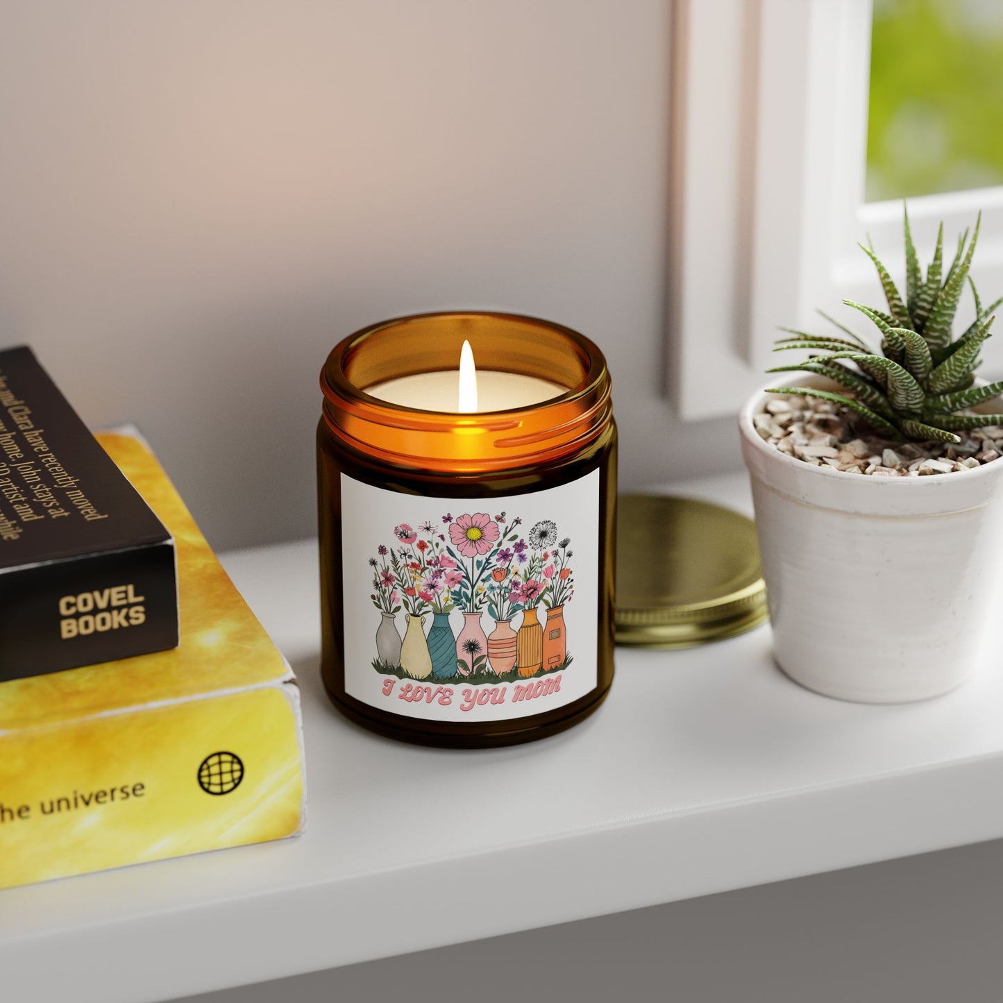 Floral Scented Candle, Perfect Gift for Mom, Relaxing Home Decor, Aromatherapy, Mother's Day, Birthday, Home Fragrance