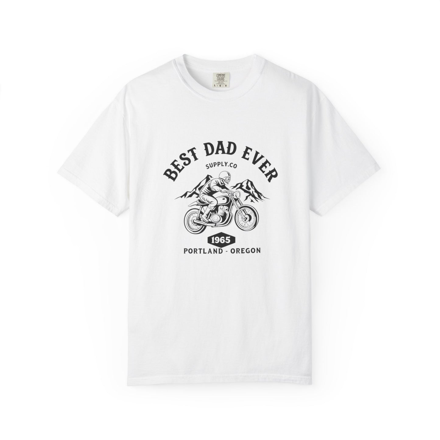 Best Dad Ever T-Shirt, Comfortable Unisex Gift for Father's Day, Family Celebrations, Soft Cotton Tee, Motorcycle Dad Shirt, Father's Day