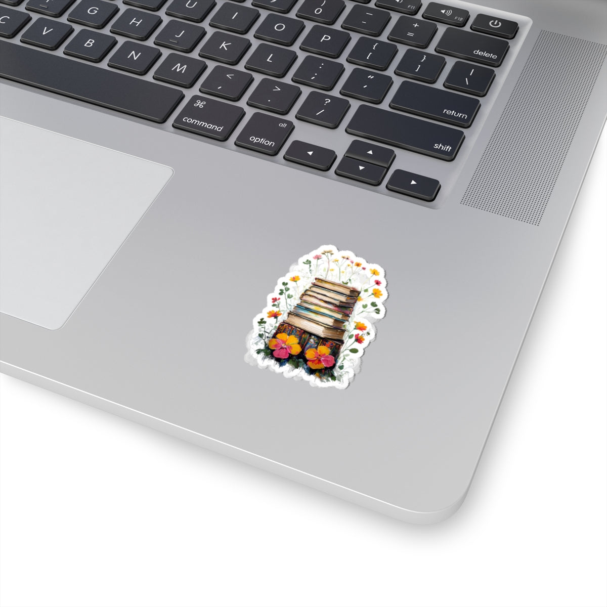 Floral Book Stack Stickers