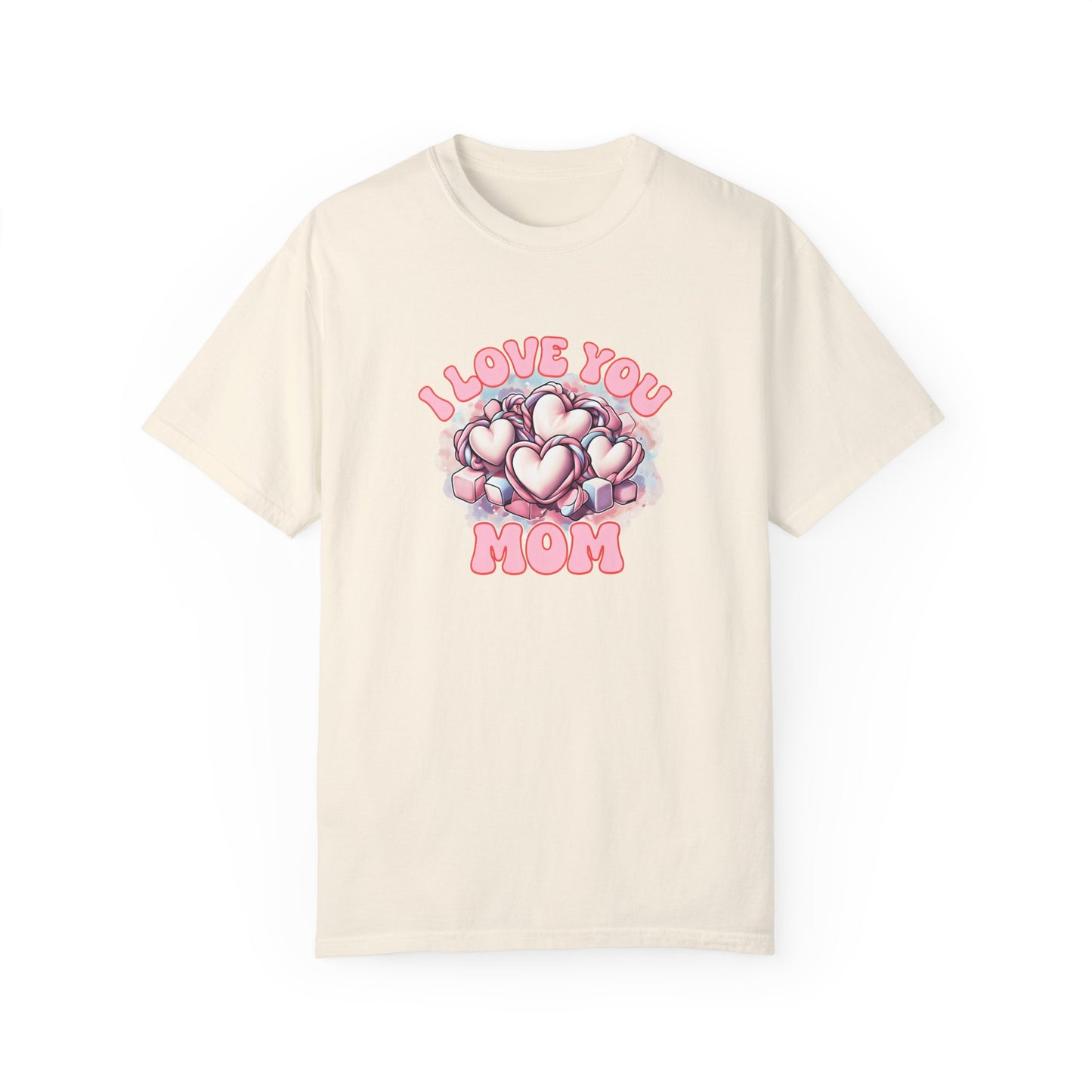 Mom Love T-Shirt, Comfortable Unisex Gift, Perfect for Mother's Day, Family Celebrations, Soft Cotton Tee