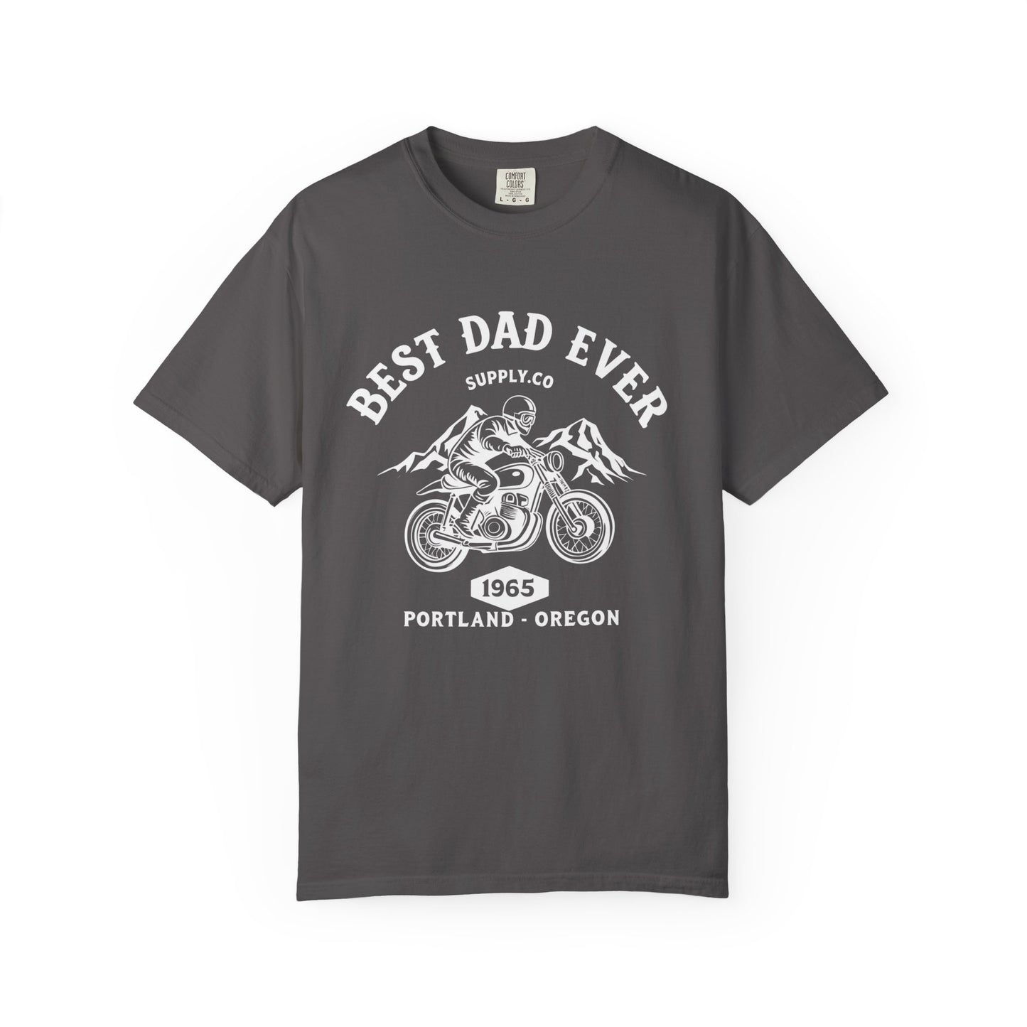 Best Dad Ever T-Shirt, Comfortable Unisex Gift for Father's Day, Family Celebrations, Soft Cotton Tee, Motorcycle Dad Shirt, Father's Day
