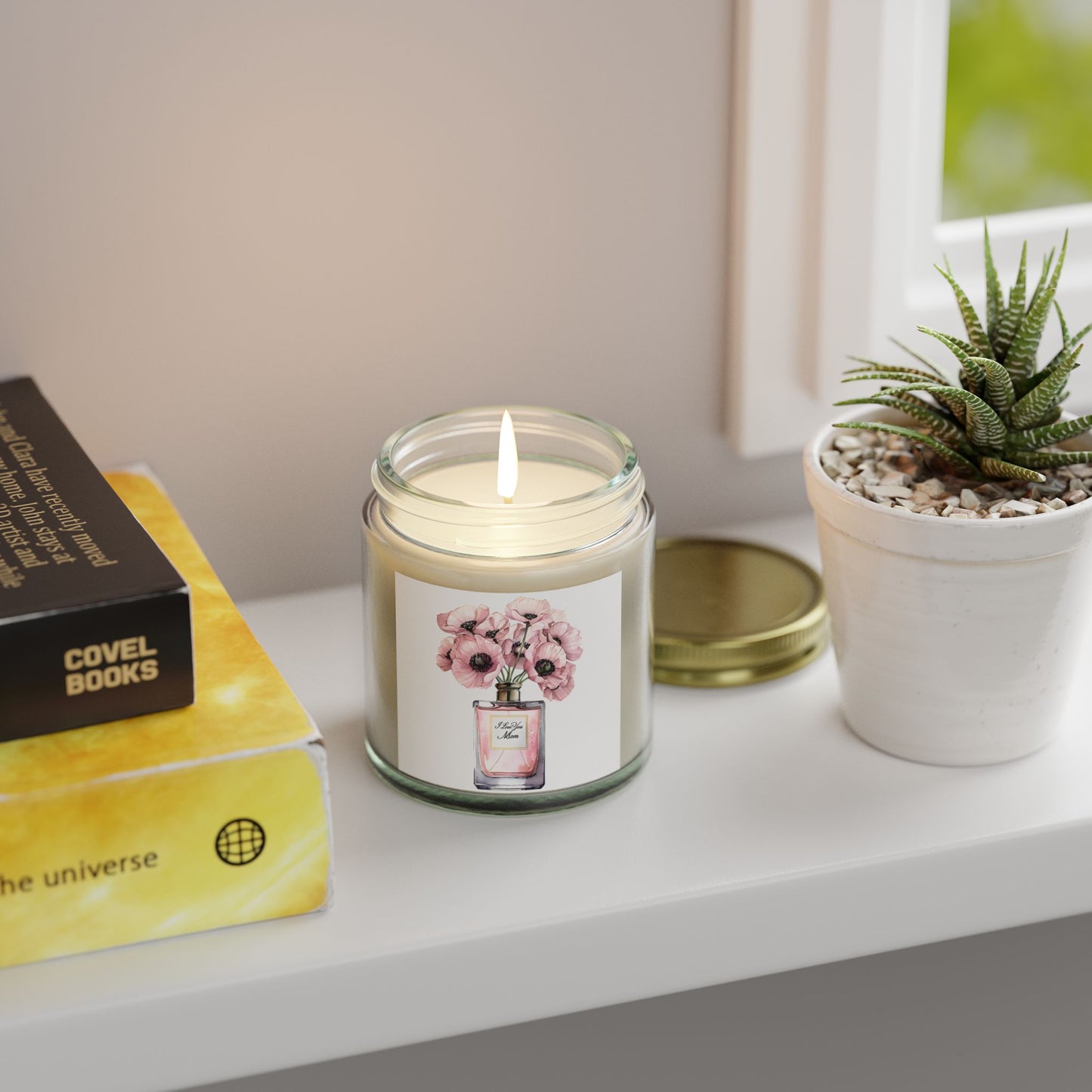 Happy Mother's day Scented Candle - Coconut Apricot Wax (4oz, 9oz)