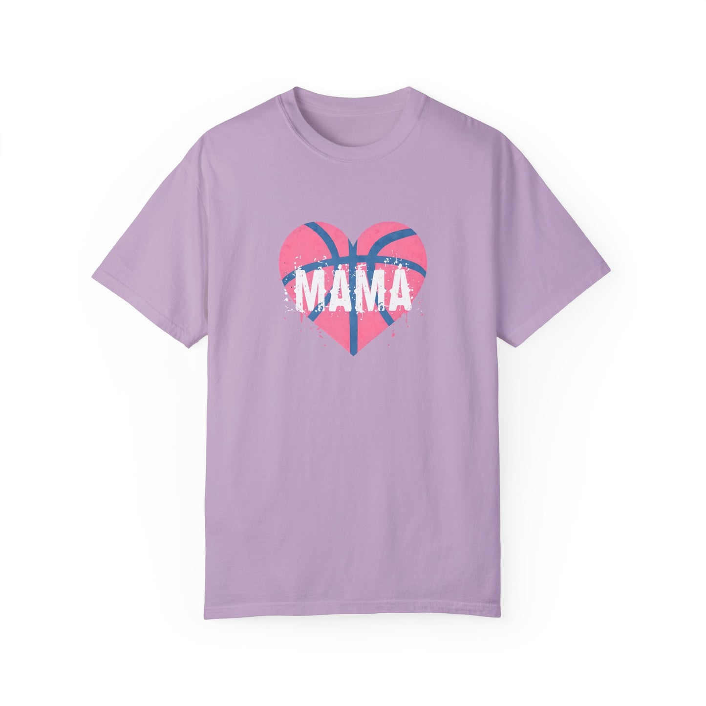 Mama Basketball Heart T-Shirt, Gift for Moms, Unisex Casual Wear, Sports Fan Apparel, Birthday Present for Mothers
