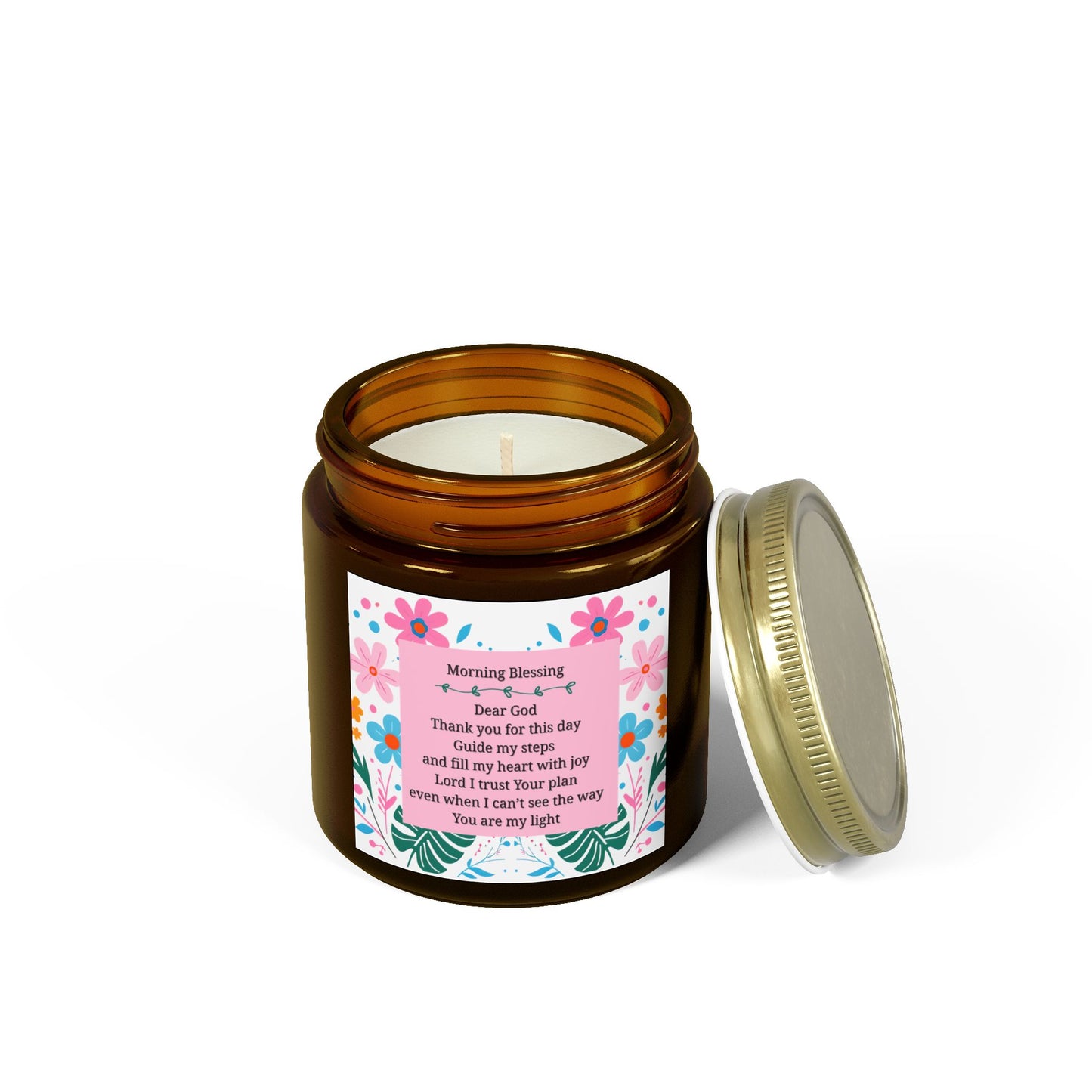 Bible verse, start your day with a morning prayer to the lord, Scented Candle, Relaxation, Home Decor