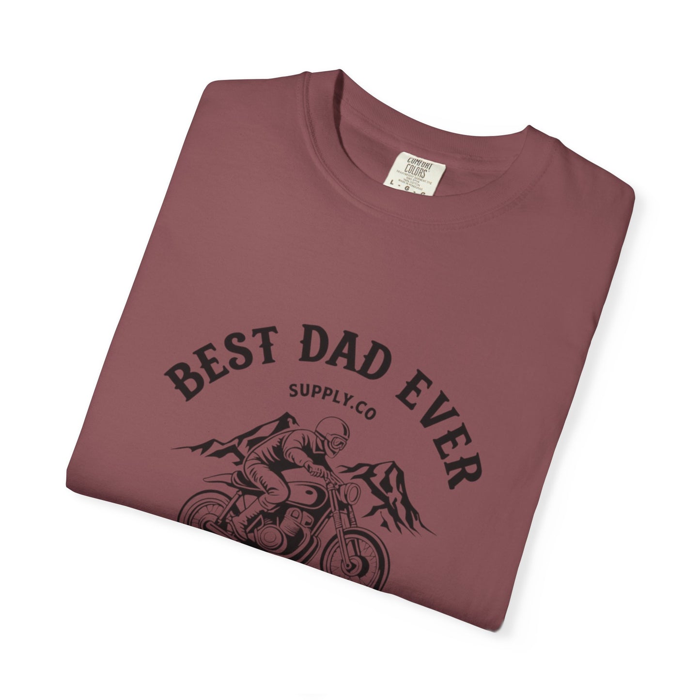 Best Dad Ever T-Shirt, Comfortable Unisex Gift for Father's Day, Family Celebrations, Soft Cotton Tee, Motorcycle Dad Shirt, Father's Day