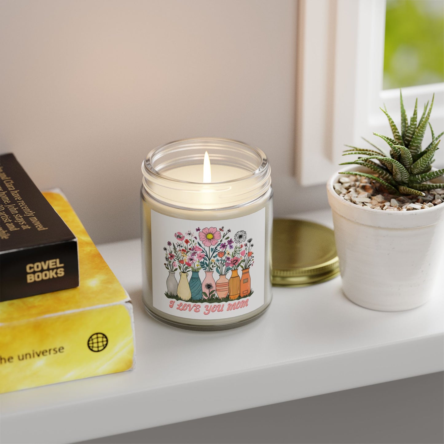 Floral Scented Candle, Perfect Gift for Mom, Relaxing Home Decor, Aromatherapy, Mother's Day, Birthday, Home Fragrance