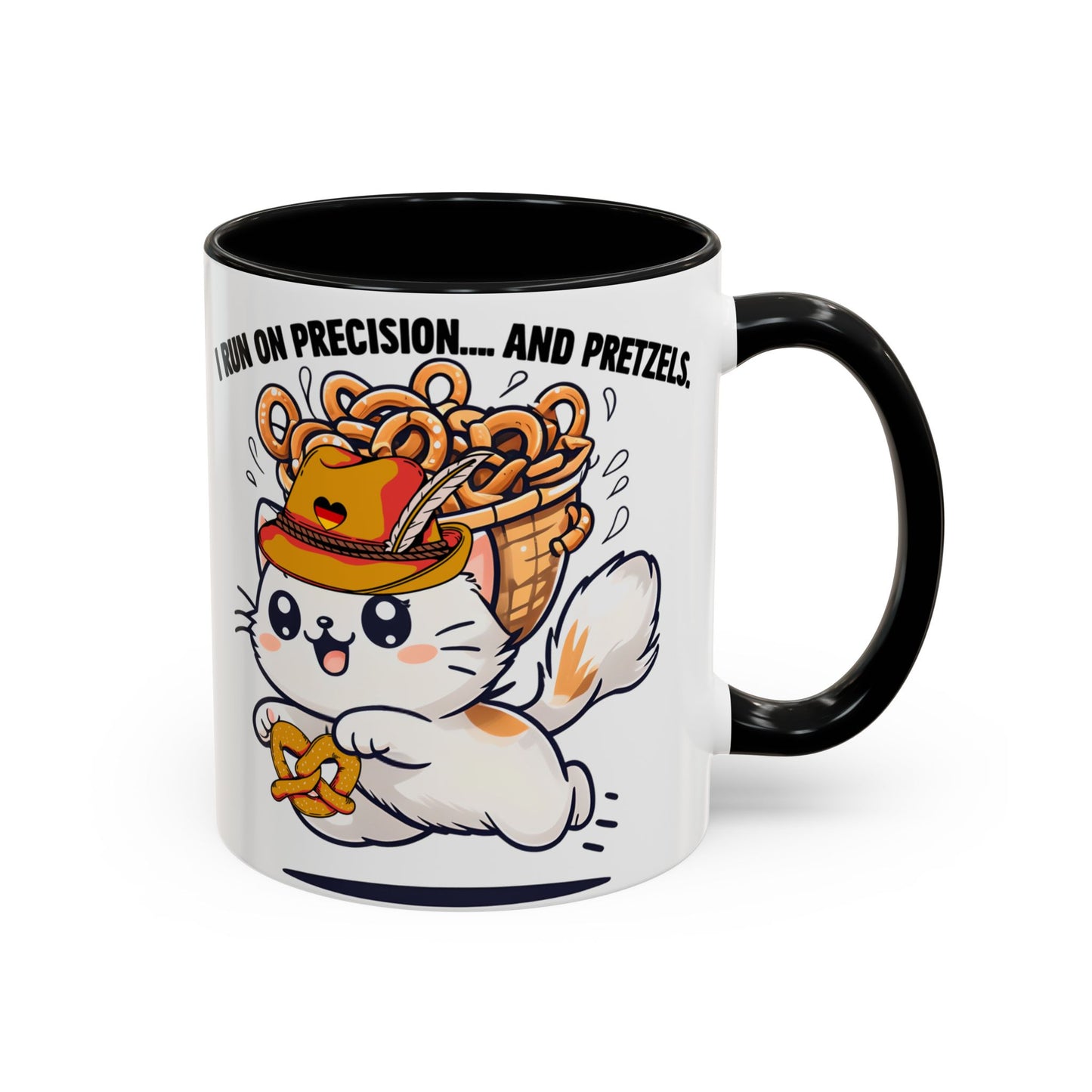 Coffee Mug, Funny Cat Quote, German Flag Heart Hat Design, Cat Lovers