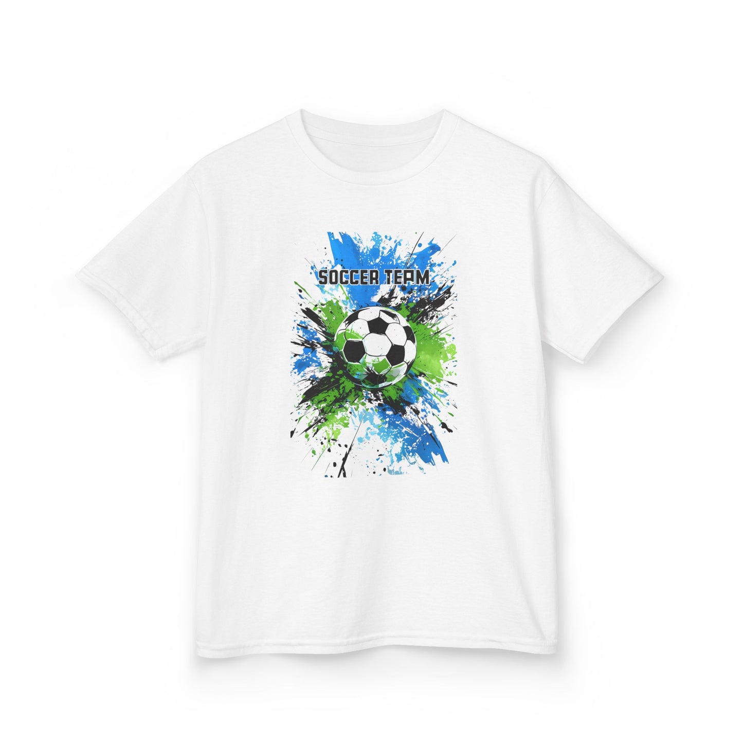 Soccer Team Kids Heavy Cotton™ Tee - Colorful Splatter Design