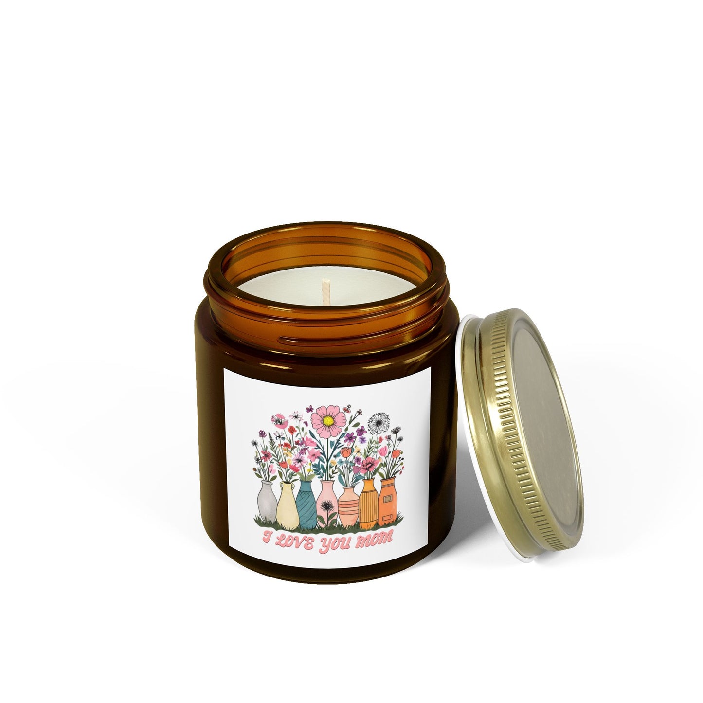 Floral Scented Candle, Perfect Gift for Mom, Relaxing Home Decor, Aromatherapy, Mother's Day, Birthday, Home Fragrance