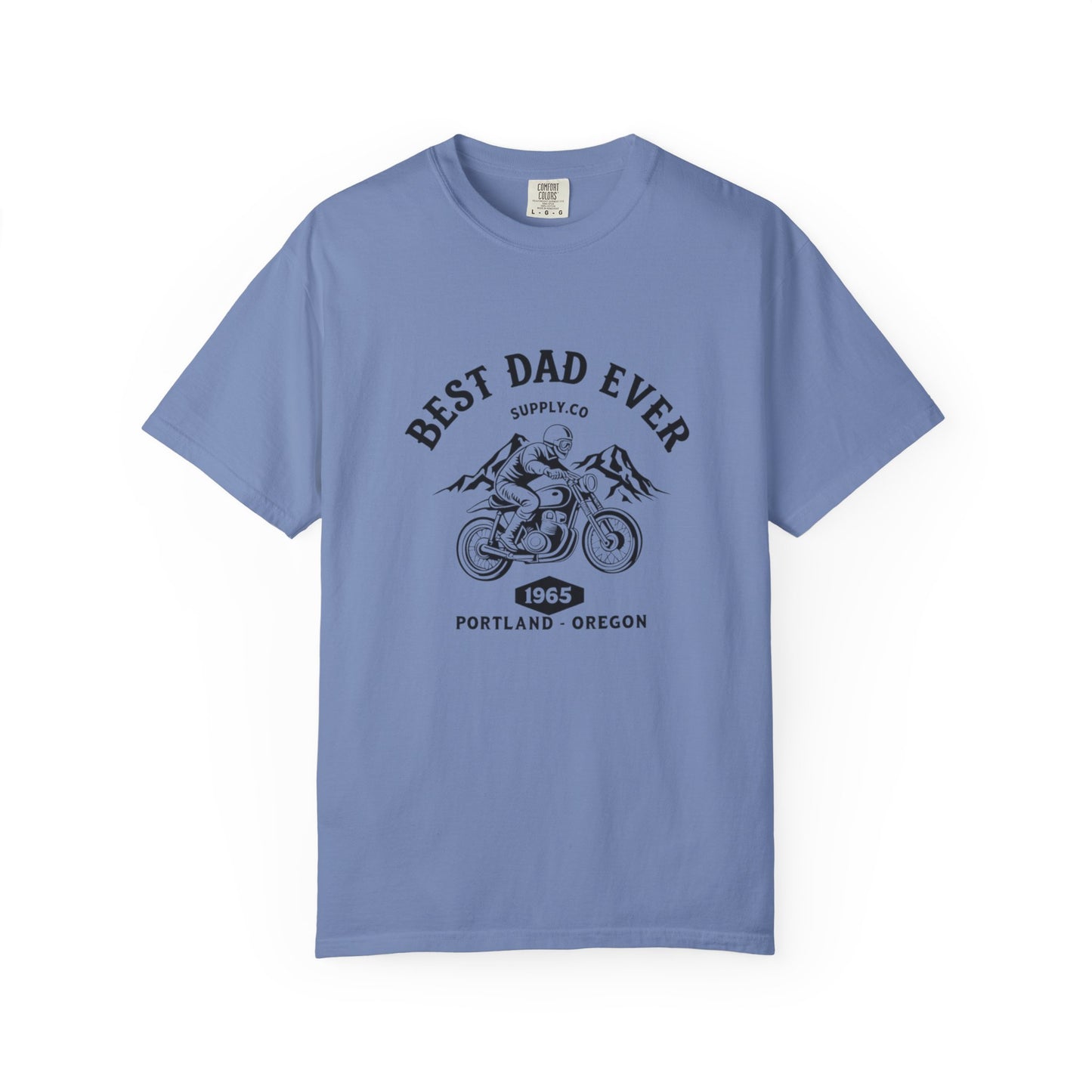 Best Dad Ever T-Shirt, Comfortable Unisex Gift for Father's Day, Family Celebrations, Soft Cotton Tee, Motorcycle Dad Shirt, Father's Day