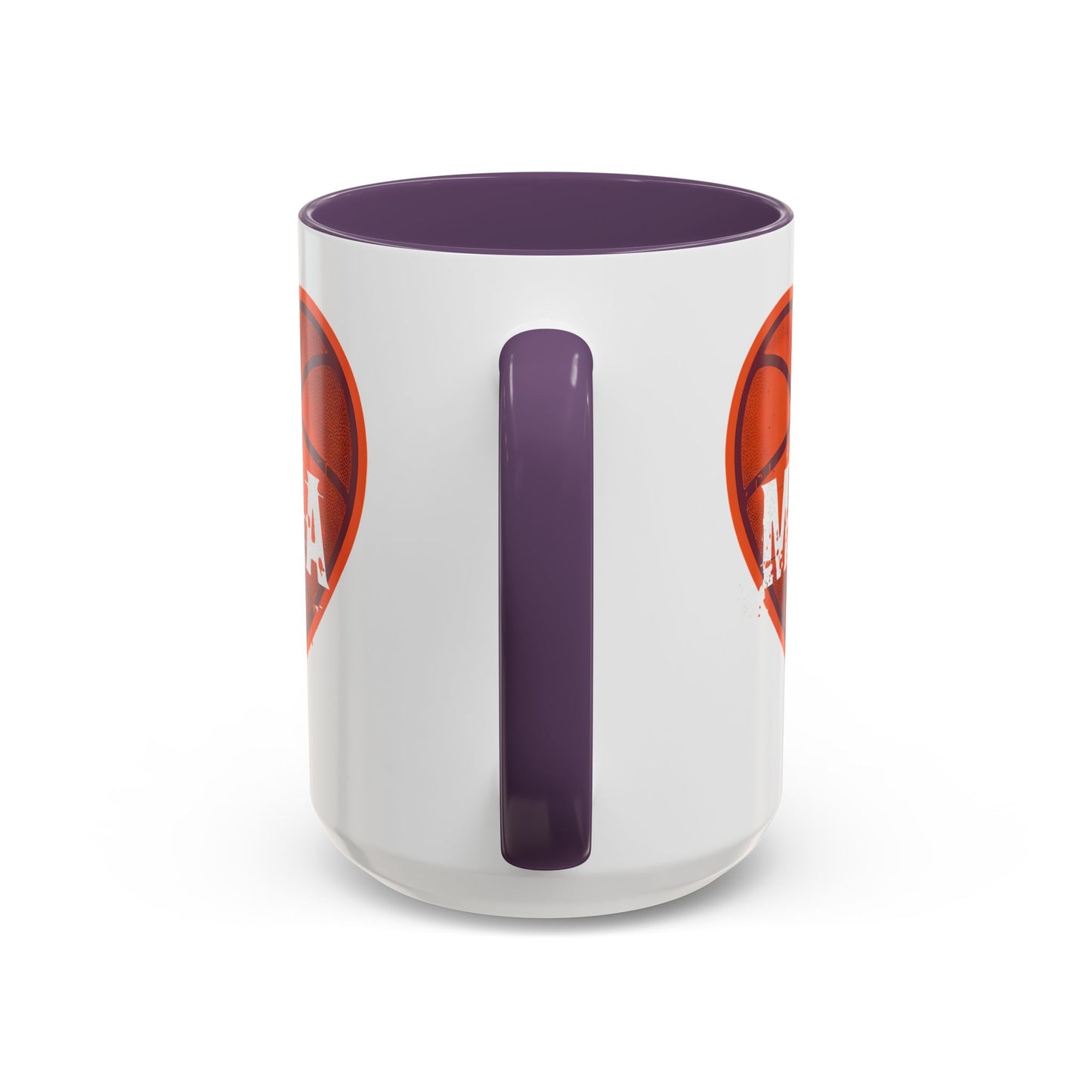 Basketball Mama Coffee Mug | Gift for Sports Moms, Basketball Lovers, Mother's Day, Personalized Mug, Heart Design