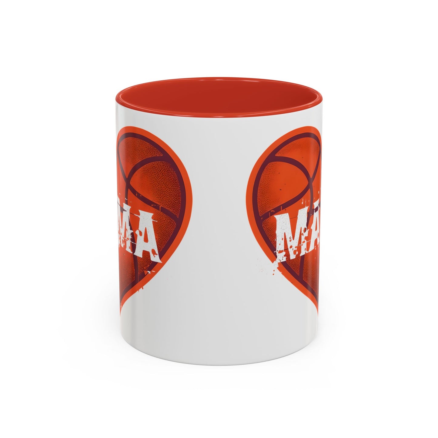 Basketball Mama Coffee Mug | Gift for Sports Moms, Basketball Lovers, Mother's Day, Personalized Mug, Heart Design