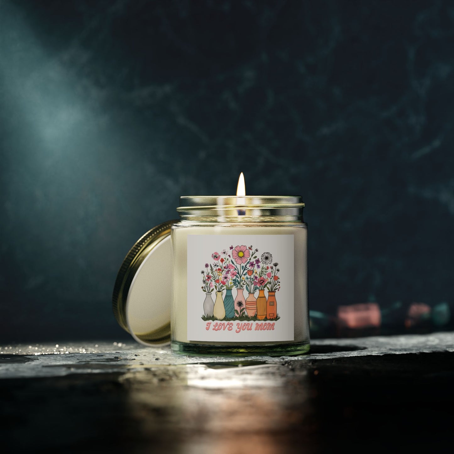 Floral Scented Candle, Perfect Gift for Mom, Relaxing Home Decor, Aromatherapy, Mother's Day, Birthday, Home Fragrance