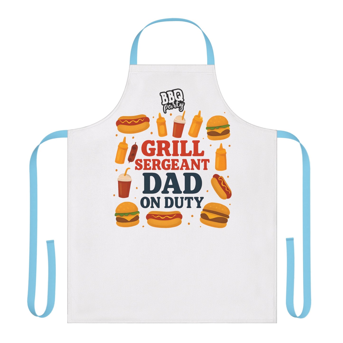 Grill Sergeant Apron, BBQ Gift for Dad, Father's Day, Cookout Essential, Unique Kitchenware, Outdoor Cooking Attire