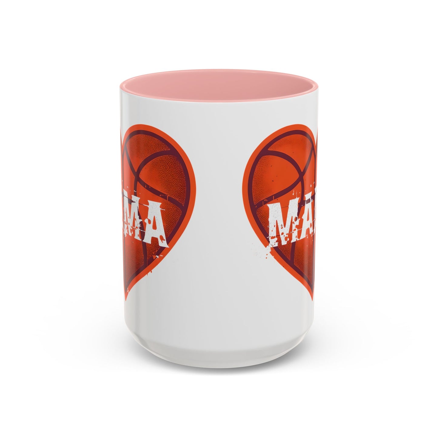 Basketball Mama Coffee Mug | Gift for Sports Moms, Basketball Lovers, Mother's Day, Personalized Mug, Heart Design