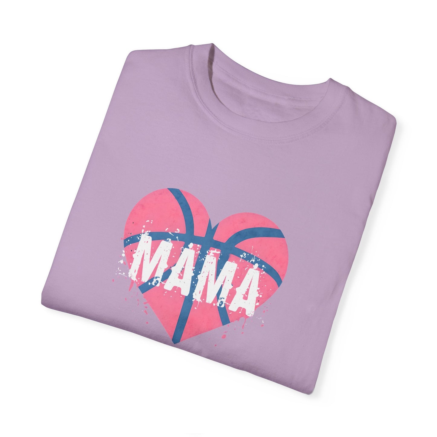 Mama Basketball Heart T-Shirt, Gift for Moms, Unisex Casual Wear, Sports Fan Apparel, Birthday Present for Mothers