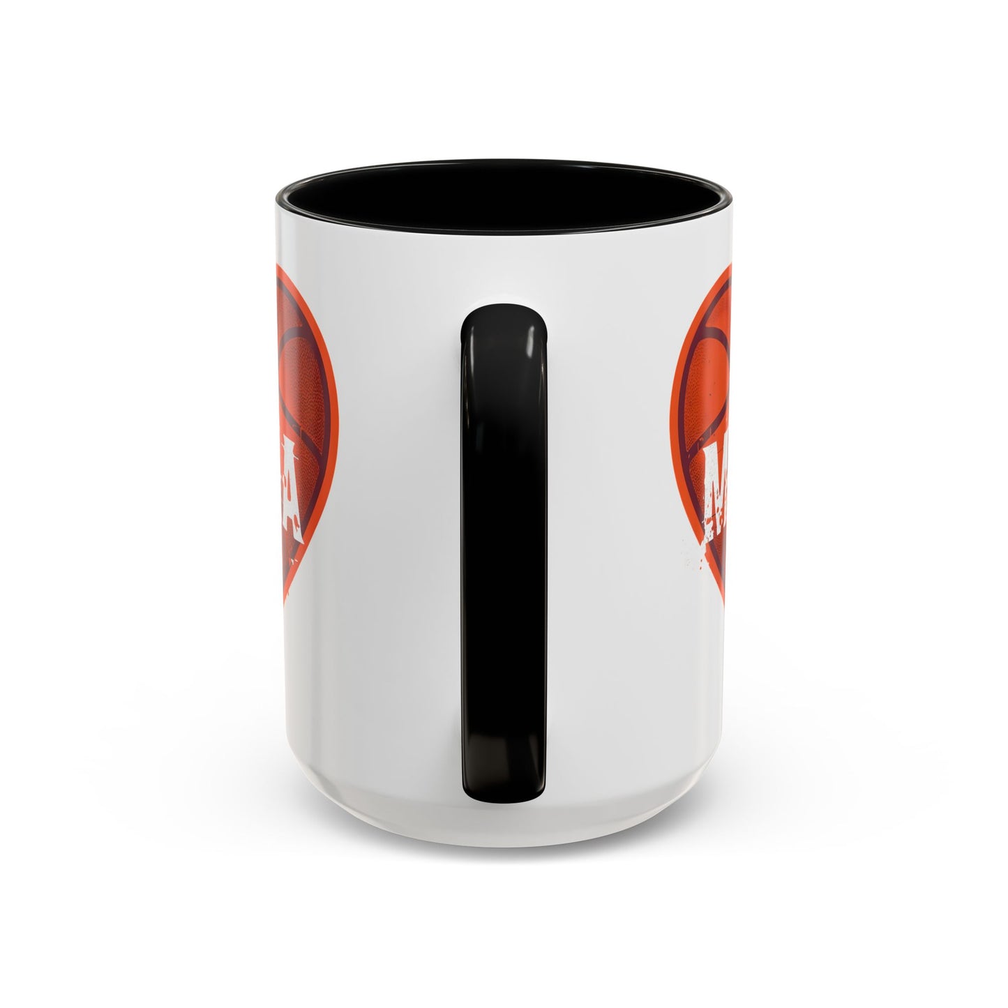 Basketball Mama Coffee Mug | Gift for Sports Moms, Basketball Lovers, Mother's Day, Personalized Mug, Heart Design
