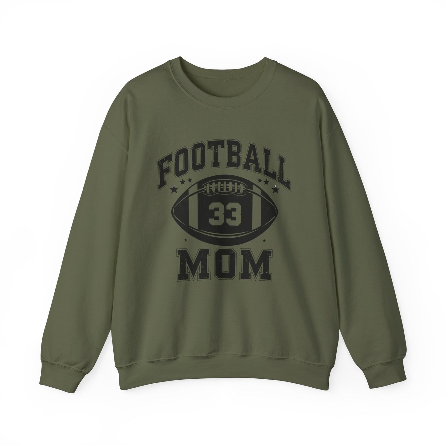 Mom Football #33 Sweatshirt for Mother's Day, Sports Mom Crewneck Jumper, Gift for Moms, Unisex Mother's Day Hoodie, Football Mom Apparel