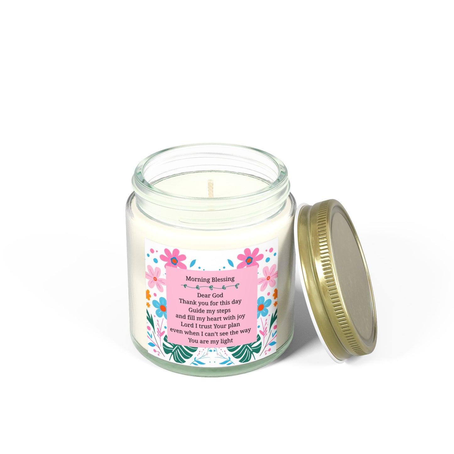 Bible verse, start your day with a morning prayer to the lord, Scented Candle, Relaxation, Home Decor