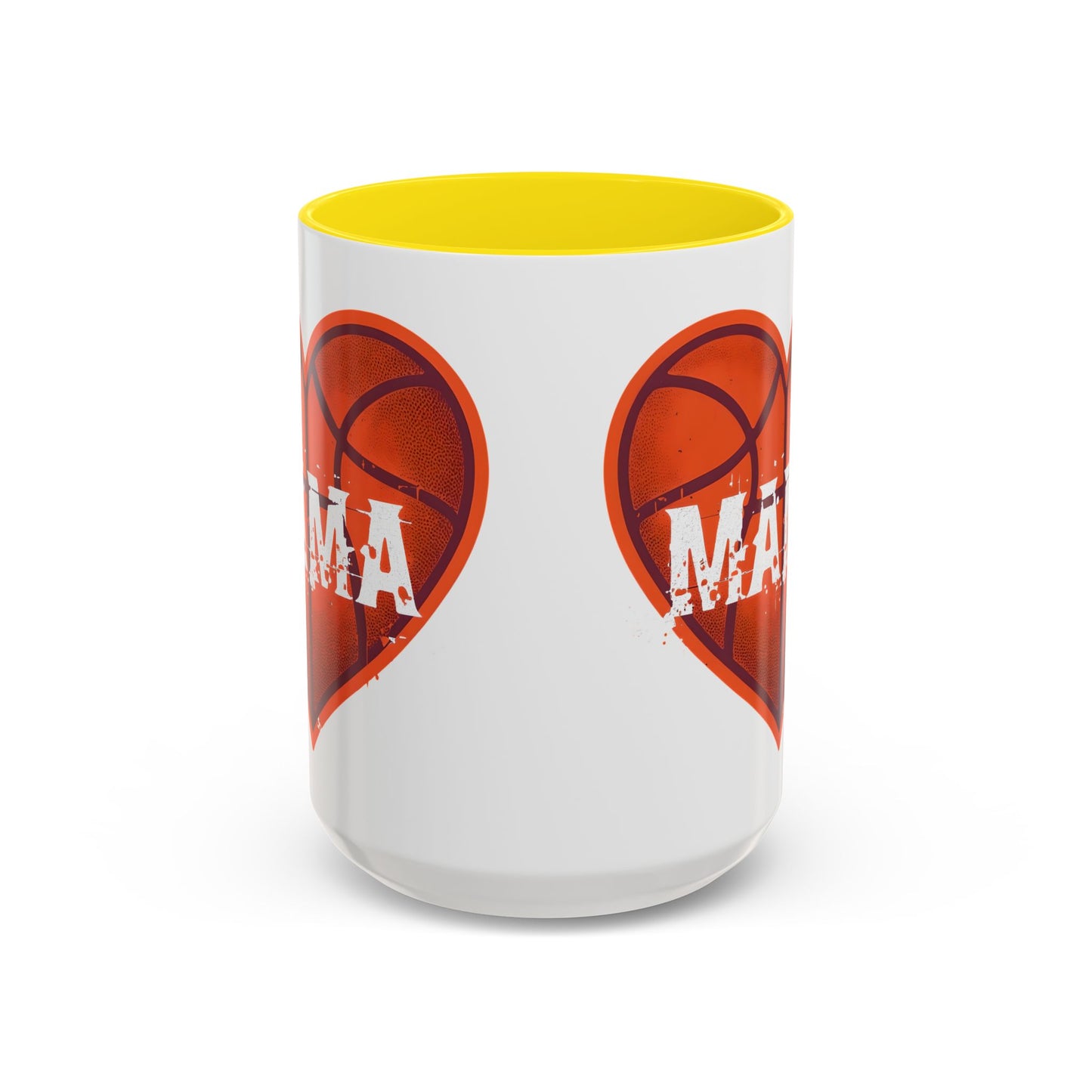 Basketball Mama Coffee Mug | Gift for Sports Moms, Basketball Lovers, Mother's Day, Personalized Mug, Heart Design
