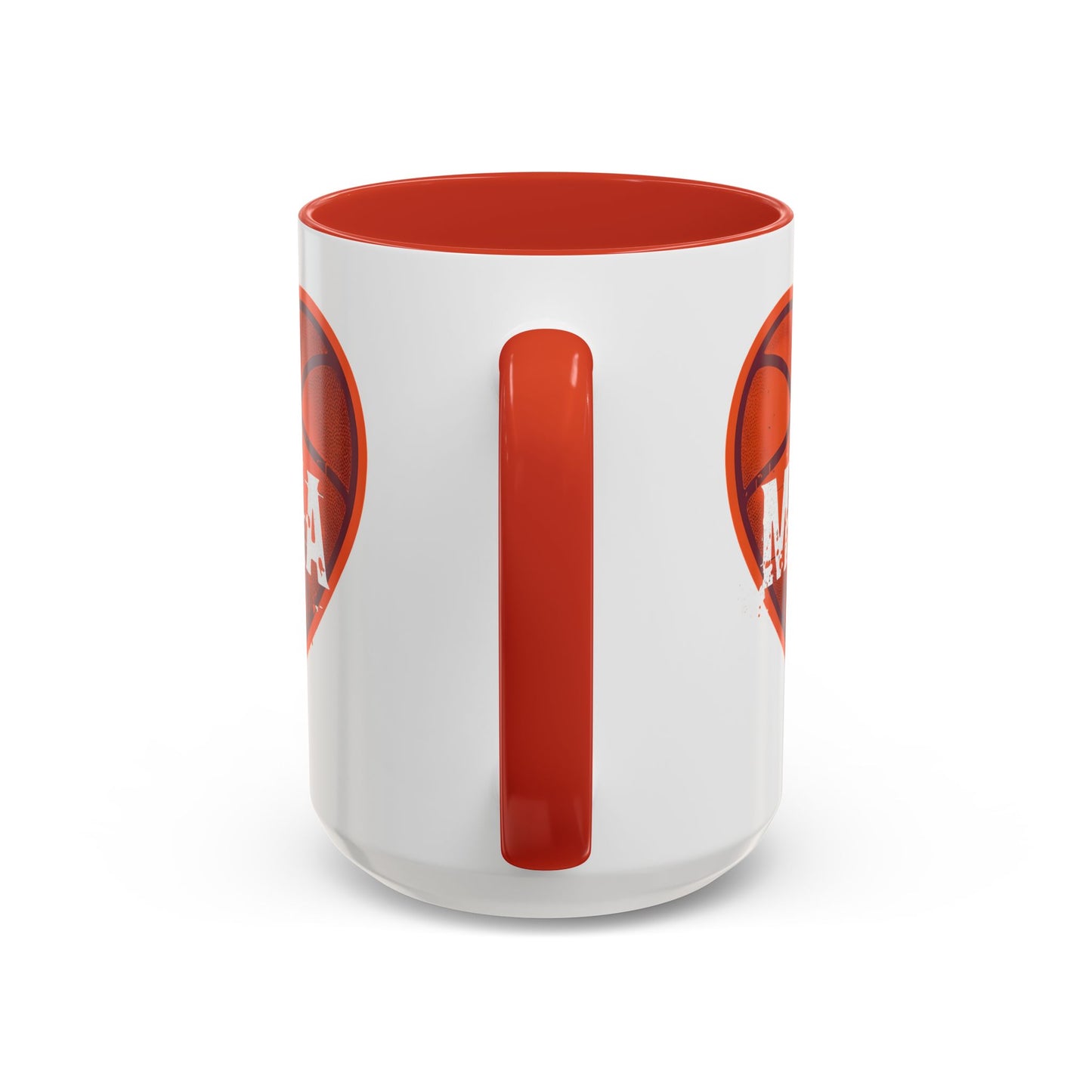 Basketball Mama Coffee Mug | Gift for Sports Moms, Basketball Lovers, Mother's Day, Personalized Mug, Heart Design