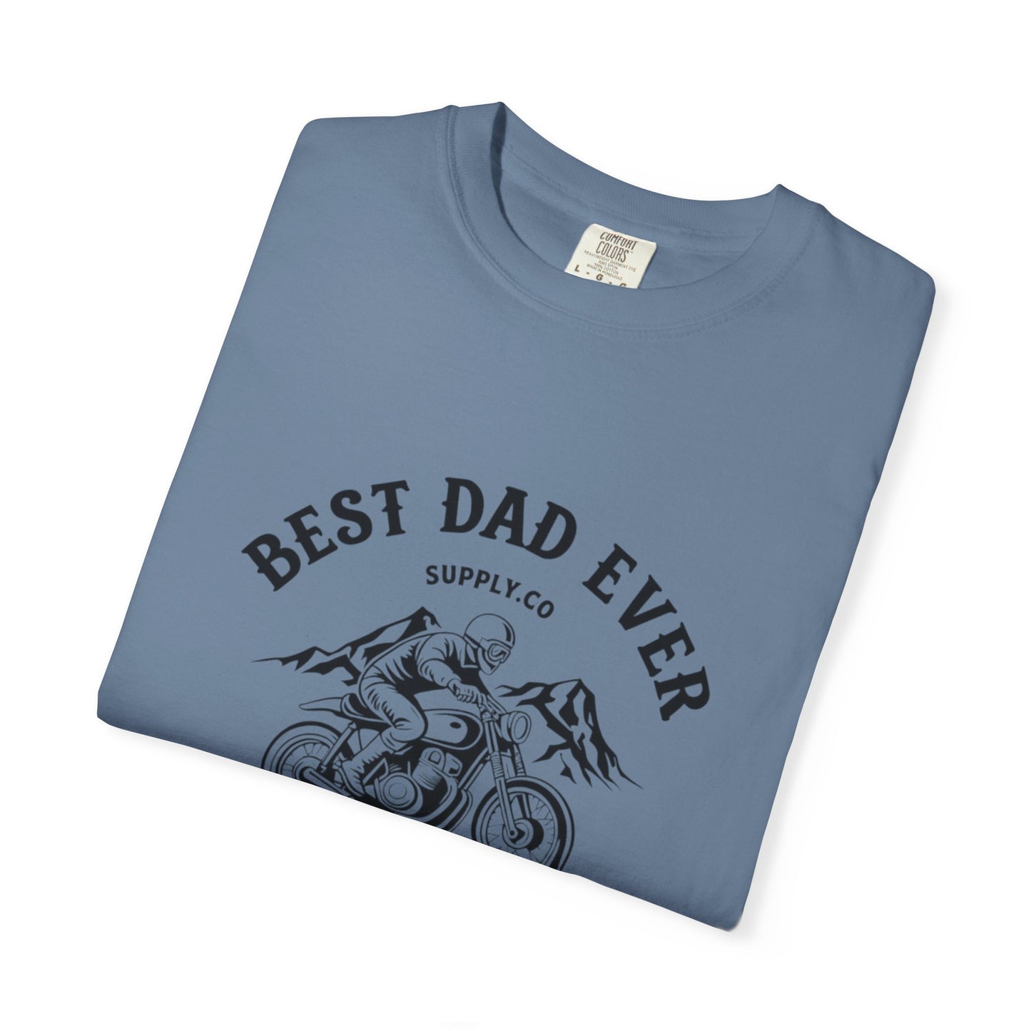 Best Dad Ever T-Shirt, Comfortable Unisex Gift for Father's Day, Family Celebrations, Soft Cotton Tee, Motorcycle Dad Shirt, Father's Day