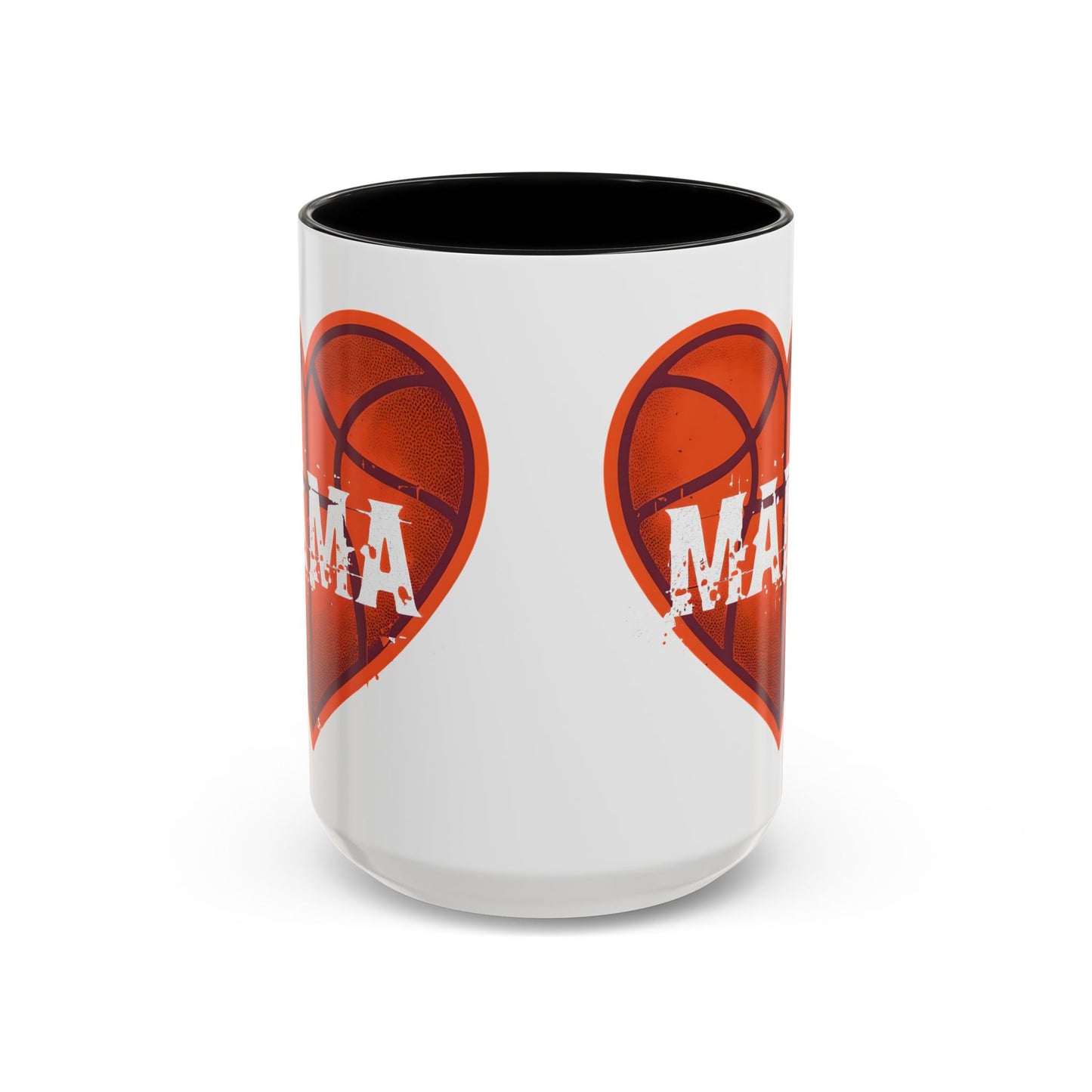Basketball Mama Coffee Mug | Gift for Sports Moms, Basketball Lovers, Mother's Day, Personalized Mug, Heart Design