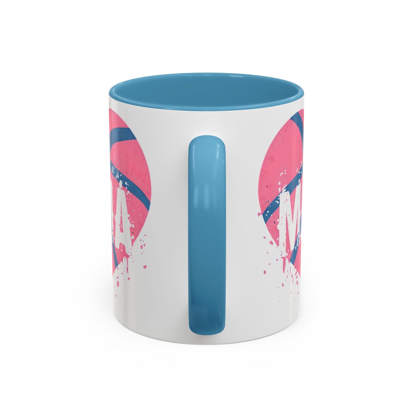 Mama Basketball Heart Accent Coffee Mug - Perfect Gift for Sports Moms