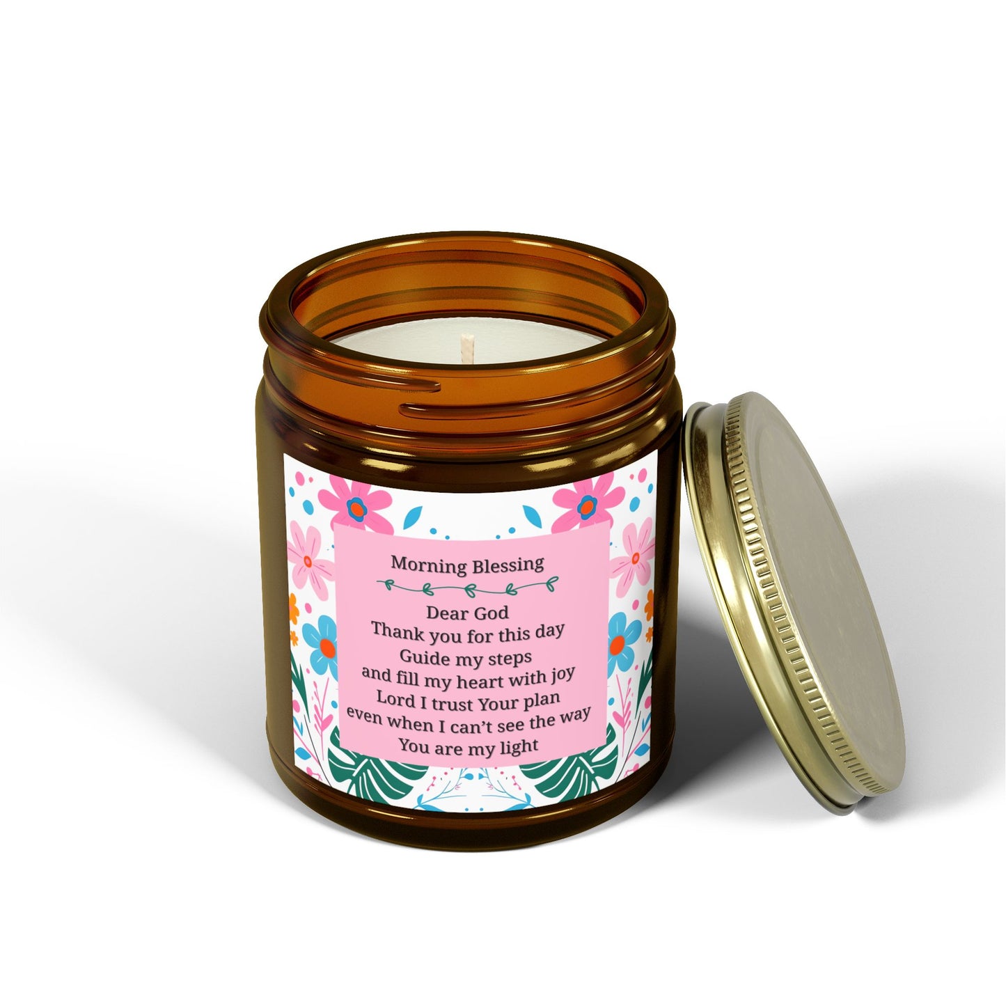 Bible verse, start your day with a morning prayer to the lord, Scented Candle, Relaxation, Home Decor
