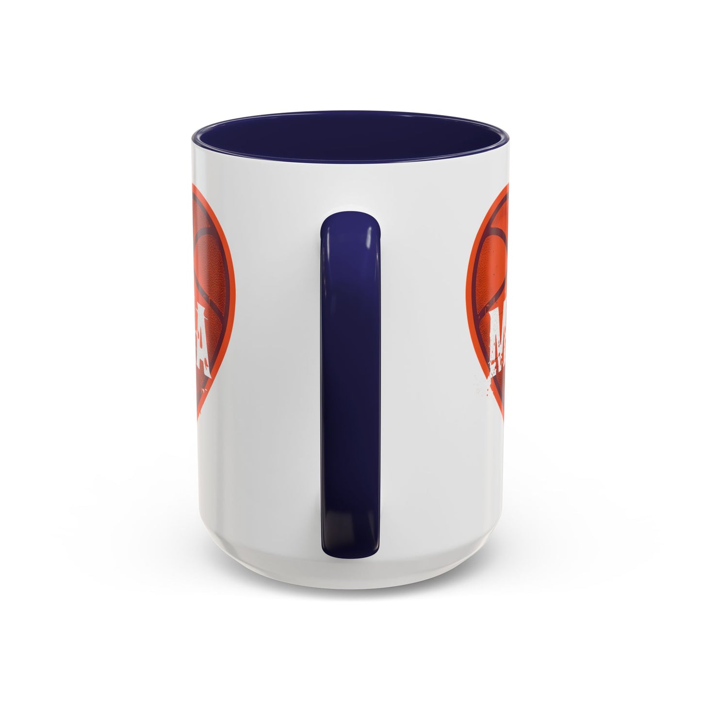 Basketball Mama Coffee Mug | Gift for Sports Moms, Basketball Lovers, Mother's Day, Personalized Mug, Heart Design