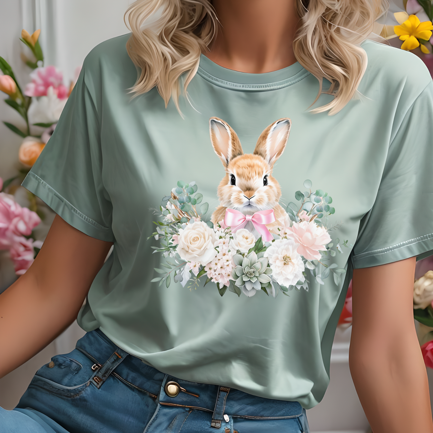 T-shirt unisexe teint en pièce