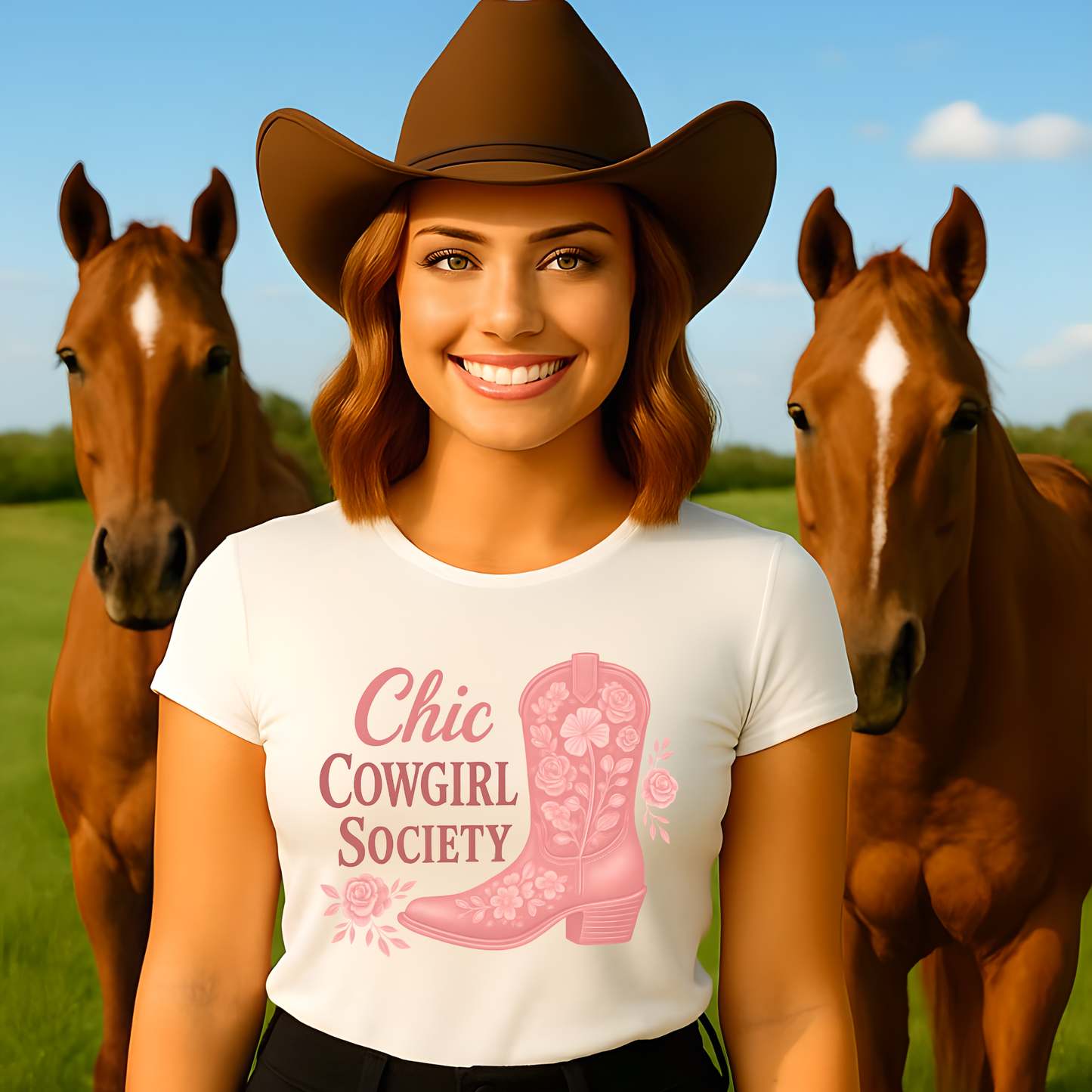 Vintage Chic Cowgirl Unisex T-shirt - Perfect Gift for Birthdays and Friends