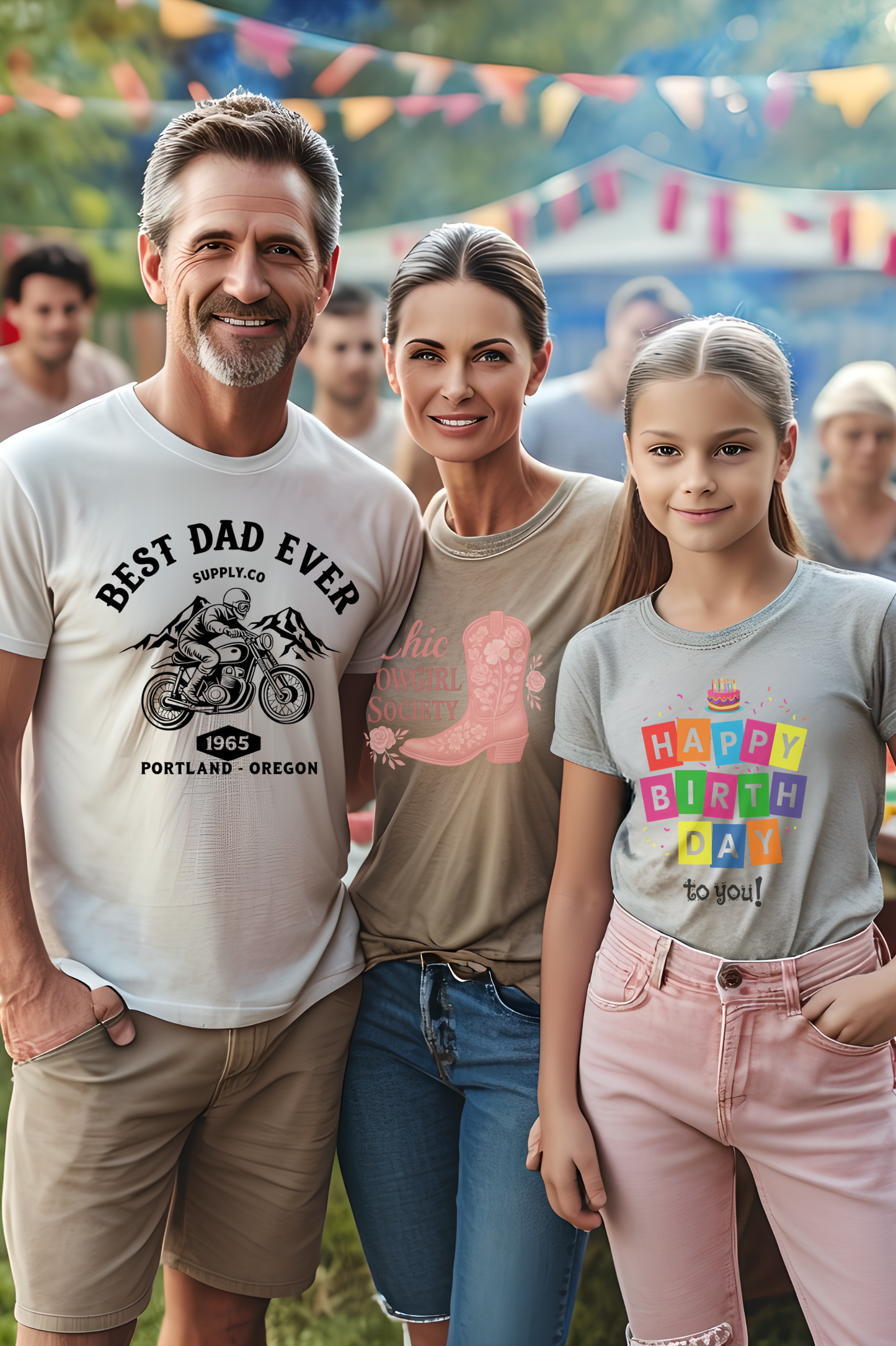 Best Dad Ever T-Shirt, Comfortable Unisex Gift for Father's Day, Family Celebrations, Soft Cotton Tee, Motorcycle Dad Shirt, Father's Day